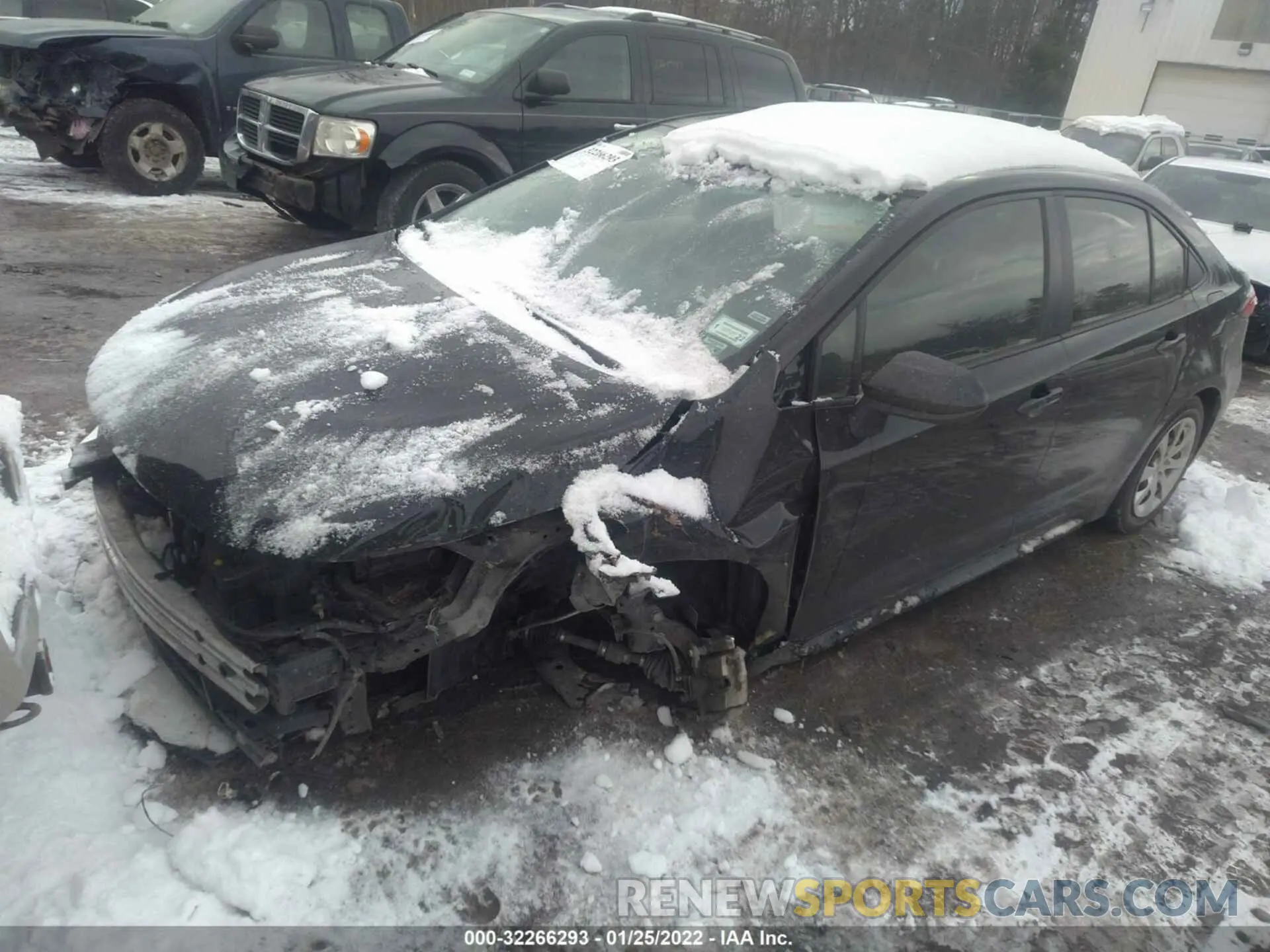 2 fotografías del automóvil dañado JTDEPRAE6LJ079849 TOYOTA COROLLA 2020