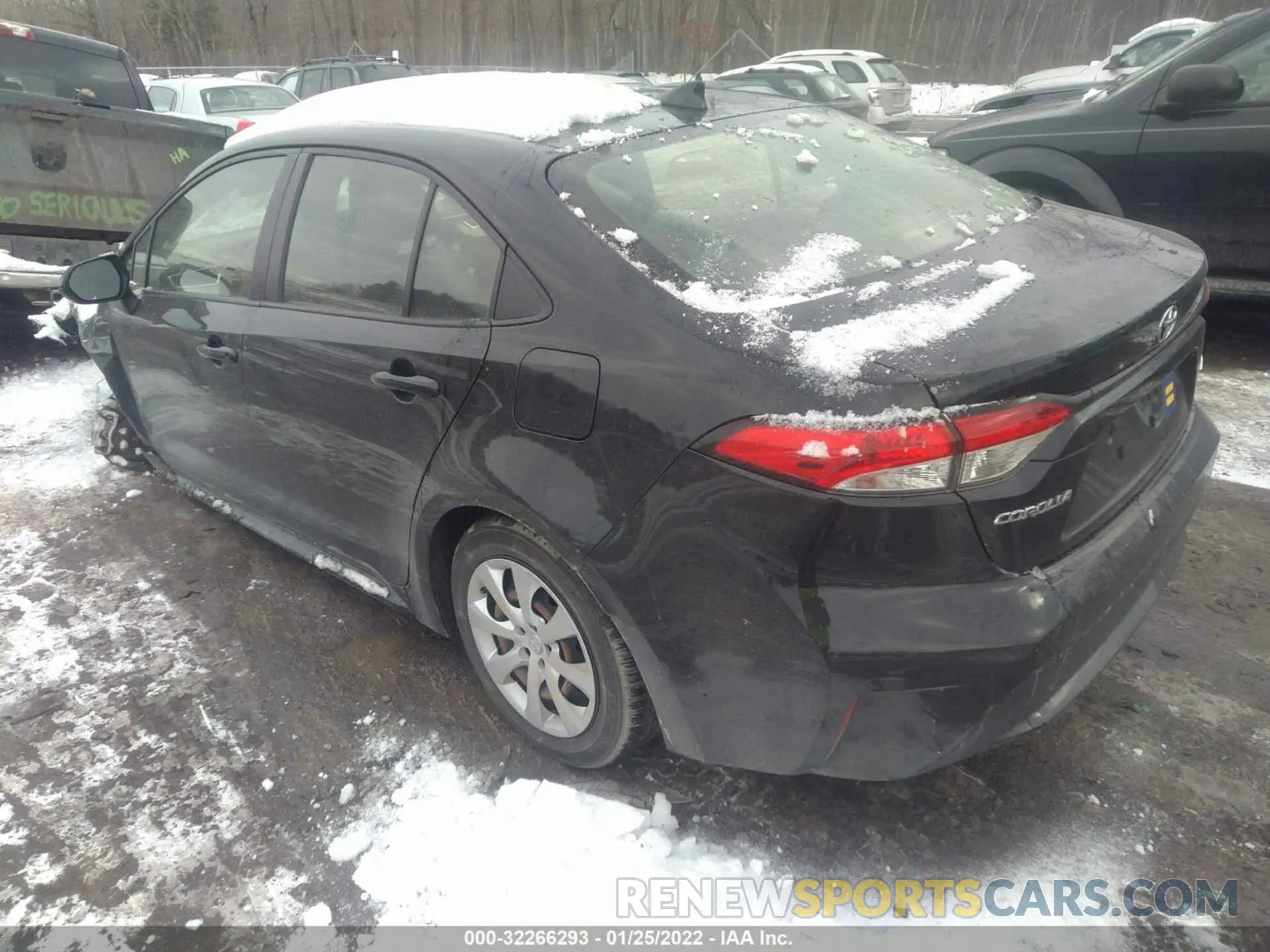 3 fotografías del automóvil dañado JTDEPRAE6LJ079849 TOYOTA COROLLA 2020