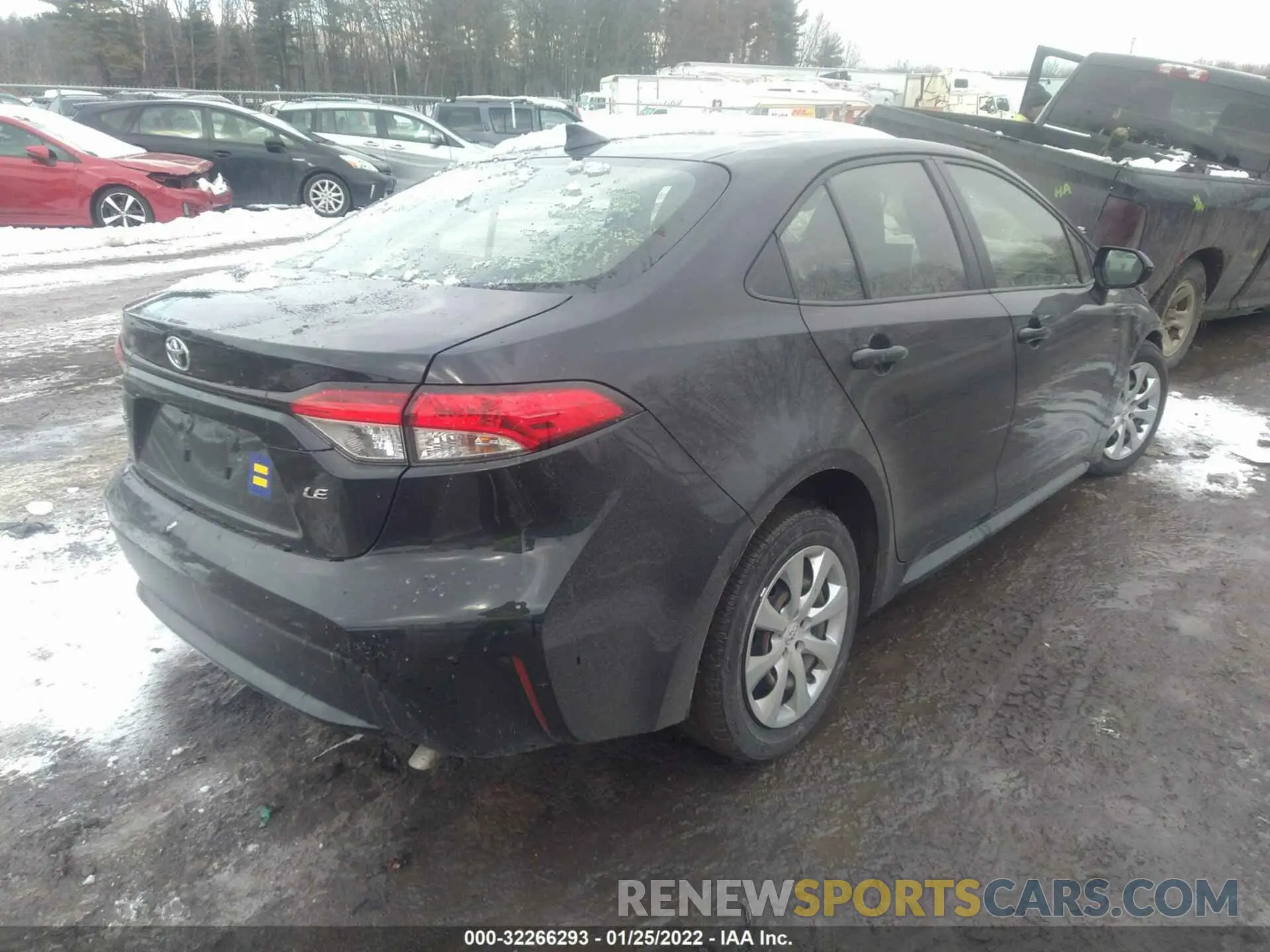 4 fotografías del automóvil dañado JTDEPRAE6LJ079849 TOYOTA COROLLA 2020