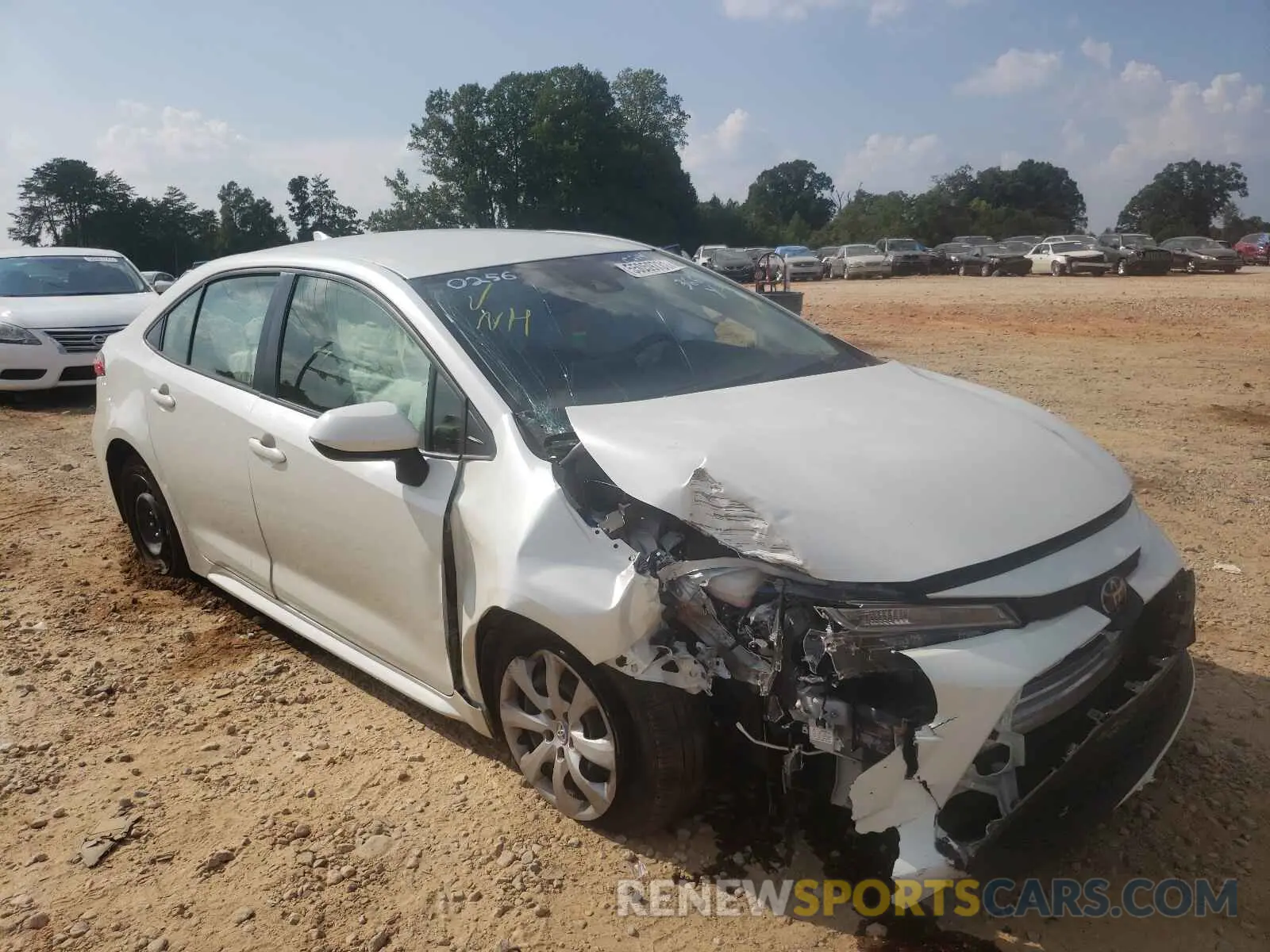 1 fotografías del automóvil dañado JTDEPRAE6LJ080256 TOYOTA COROLLA 2020