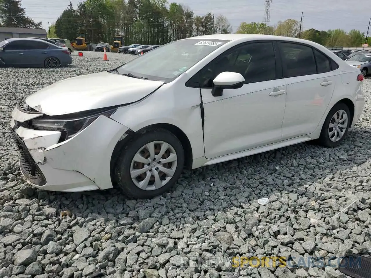 1 fotografías del automóvil dañado JTDEPRAE6LJ080838 TOYOTA COROLLA 2020