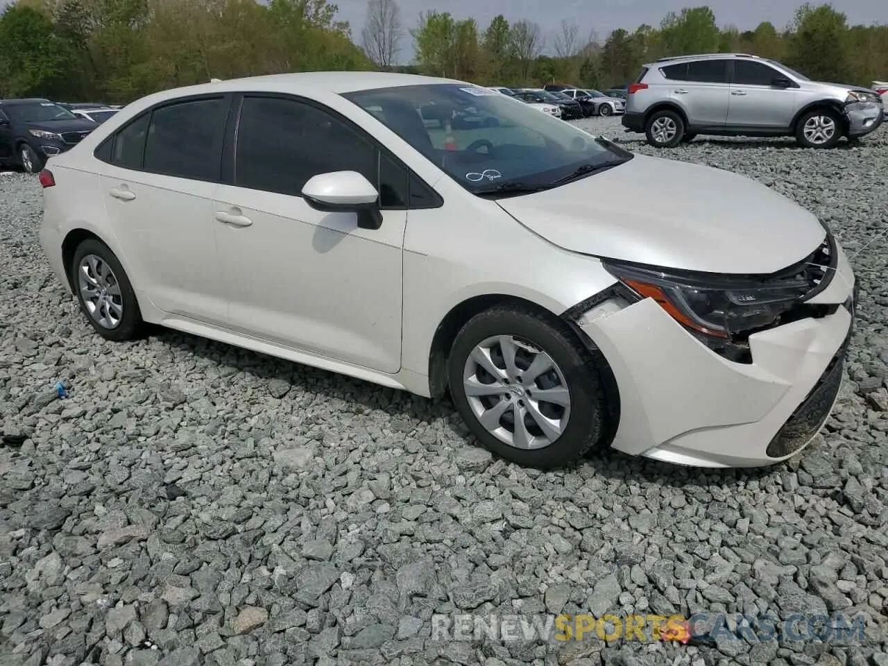 4 fotografías del automóvil dañado JTDEPRAE6LJ080838 TOYOTA COROLLA 2020