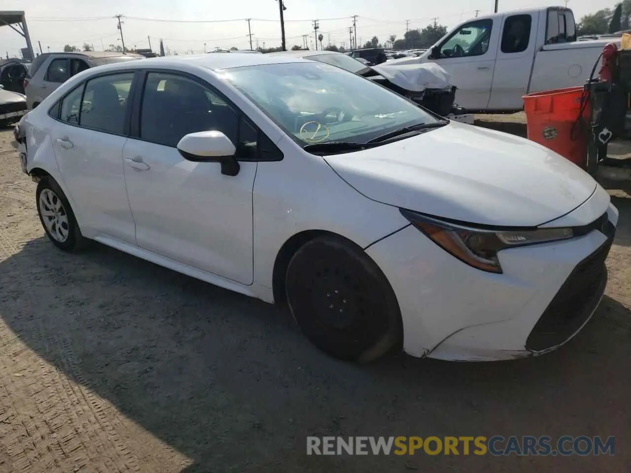 4 fotografías del automóvil dañado JTDEPRAE6LJ087448 TOYOTA COROLLA 2020