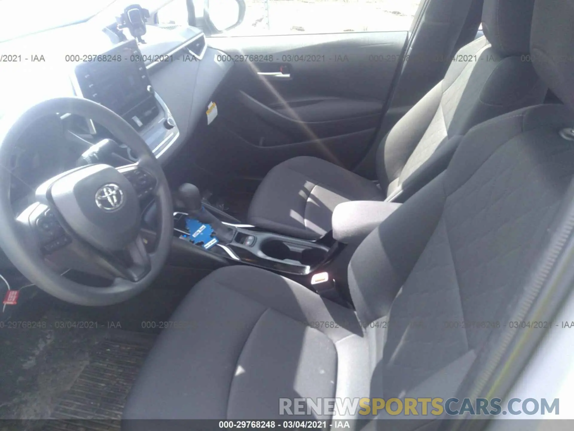 5 fotografías del automóvil dañado JTDEPRAE6LJ089166 TOYOTA COROLLA 2020