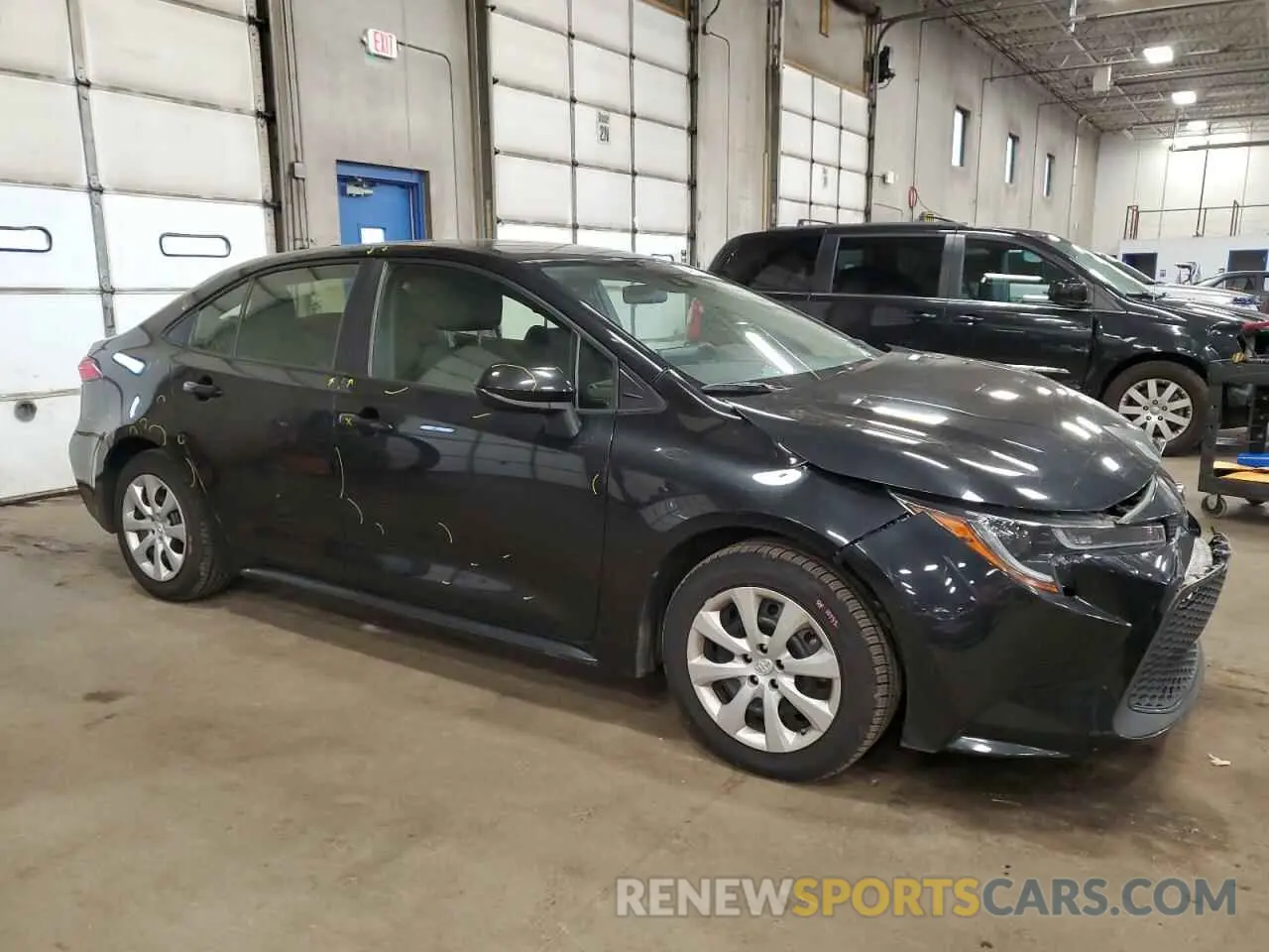 4 fotografías del automóvil dañado JTDEPRAE6LJ090690 TOYOTA COROLLA 2020