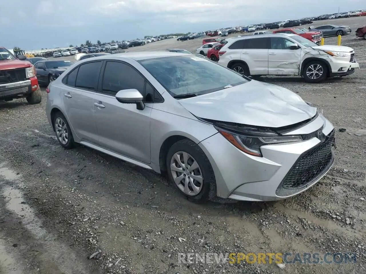 4 fotografías del automóvil dañado JTDEPRAE6LJ092391 TOYOTA COROLLA 2020
