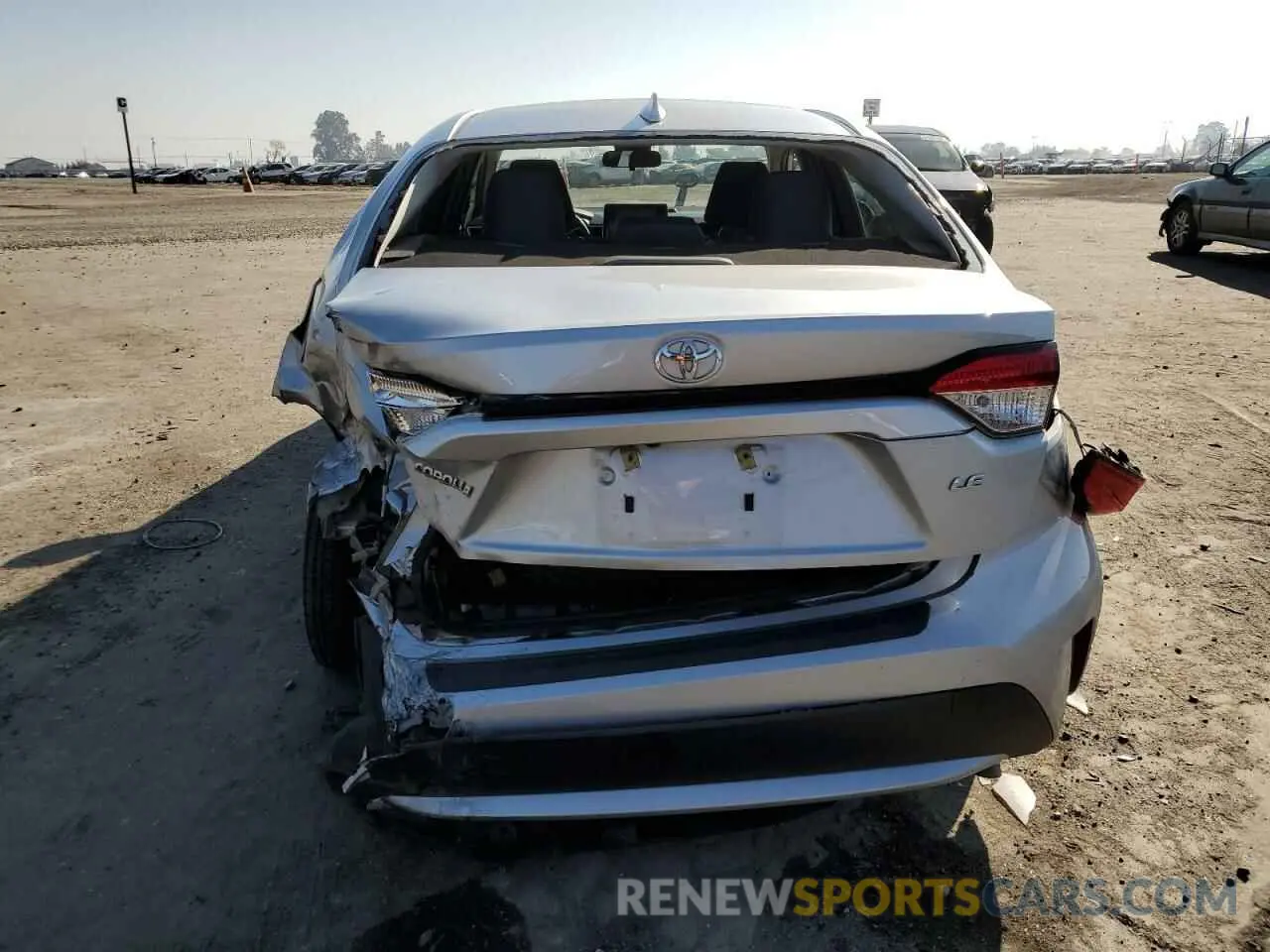 6 fotografías del automóvil dañado JTDEPRAE6LJ094271 TOYOTA COROLLA 2020