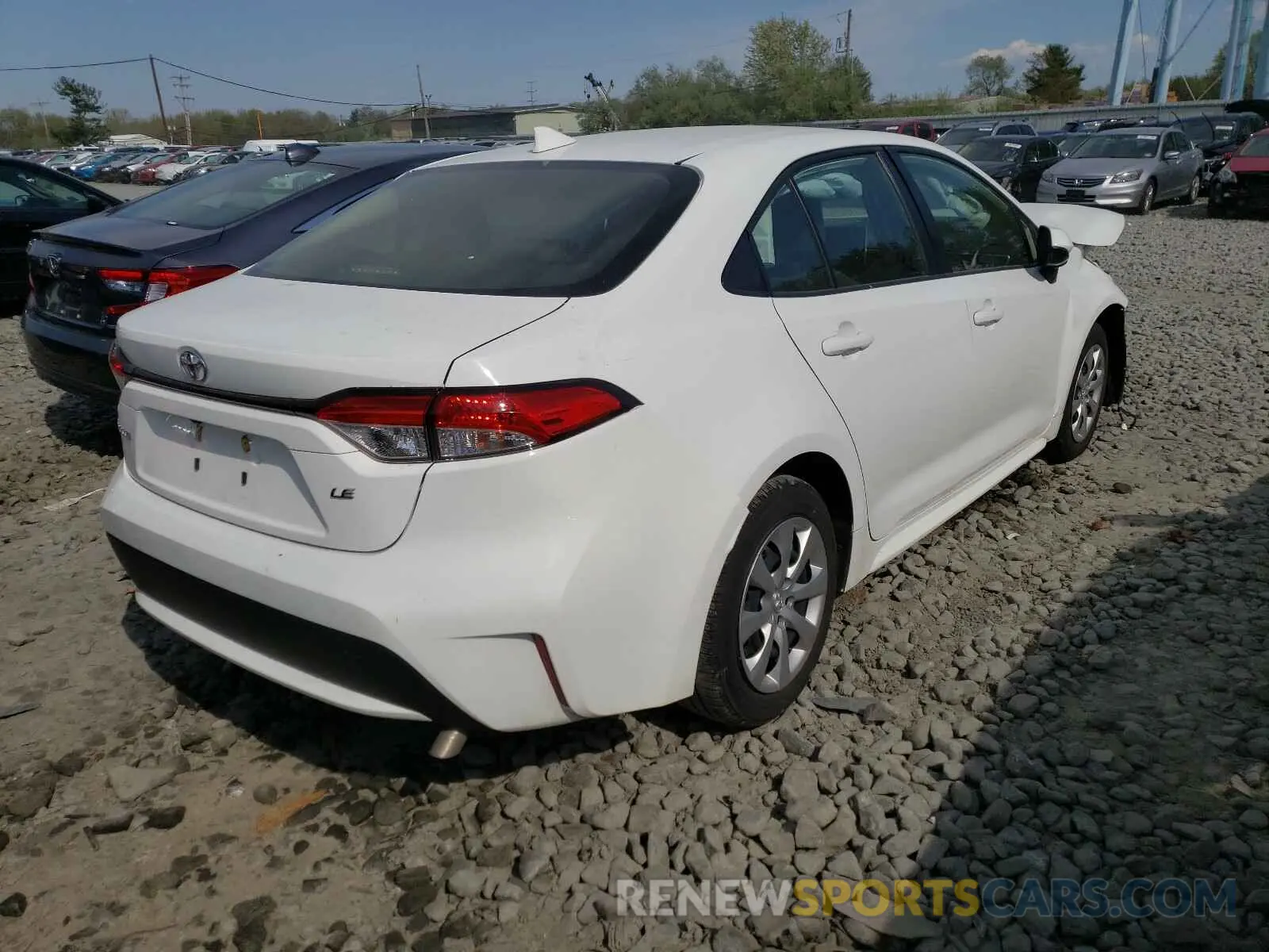 4 fotografías del automóvil dañado JTDEPRAE6LJ095968 TOYOTA COROLLA 2020