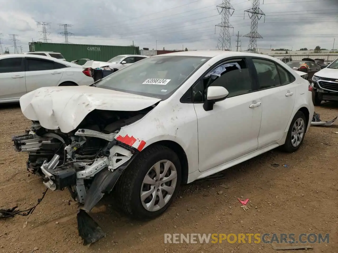 1 fotografías del automóvil dañado JTDEPRAE6LJ096103 TOYOTA COROLLA 2020