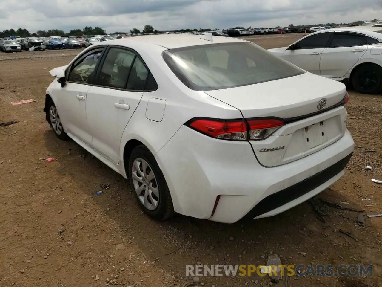2 fotografías del automóvil dañado JTDEPRAE6LJ096103 TOYOTA COROLLA 2020