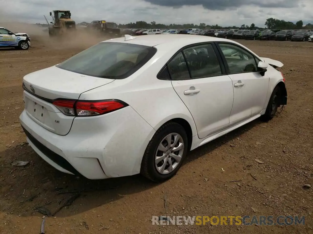 3 fotografías del automóvil dañado JTDEPRAE6LJ096103 TOYOTA COROLLA 2020