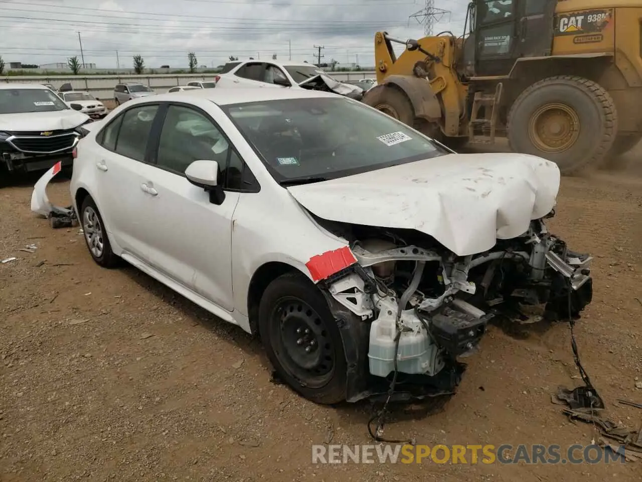 4 fotografías del automóvil dañado JTDEPRAE6LJ096103 TOYOTA COROLLA 2020