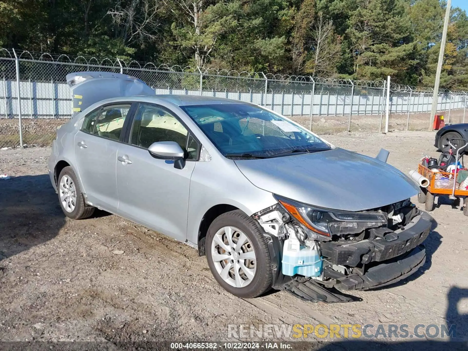 1 fotografías del automóvil dañado JTDEPRAE6LJ098398 TOYOTA COROLLA 2020