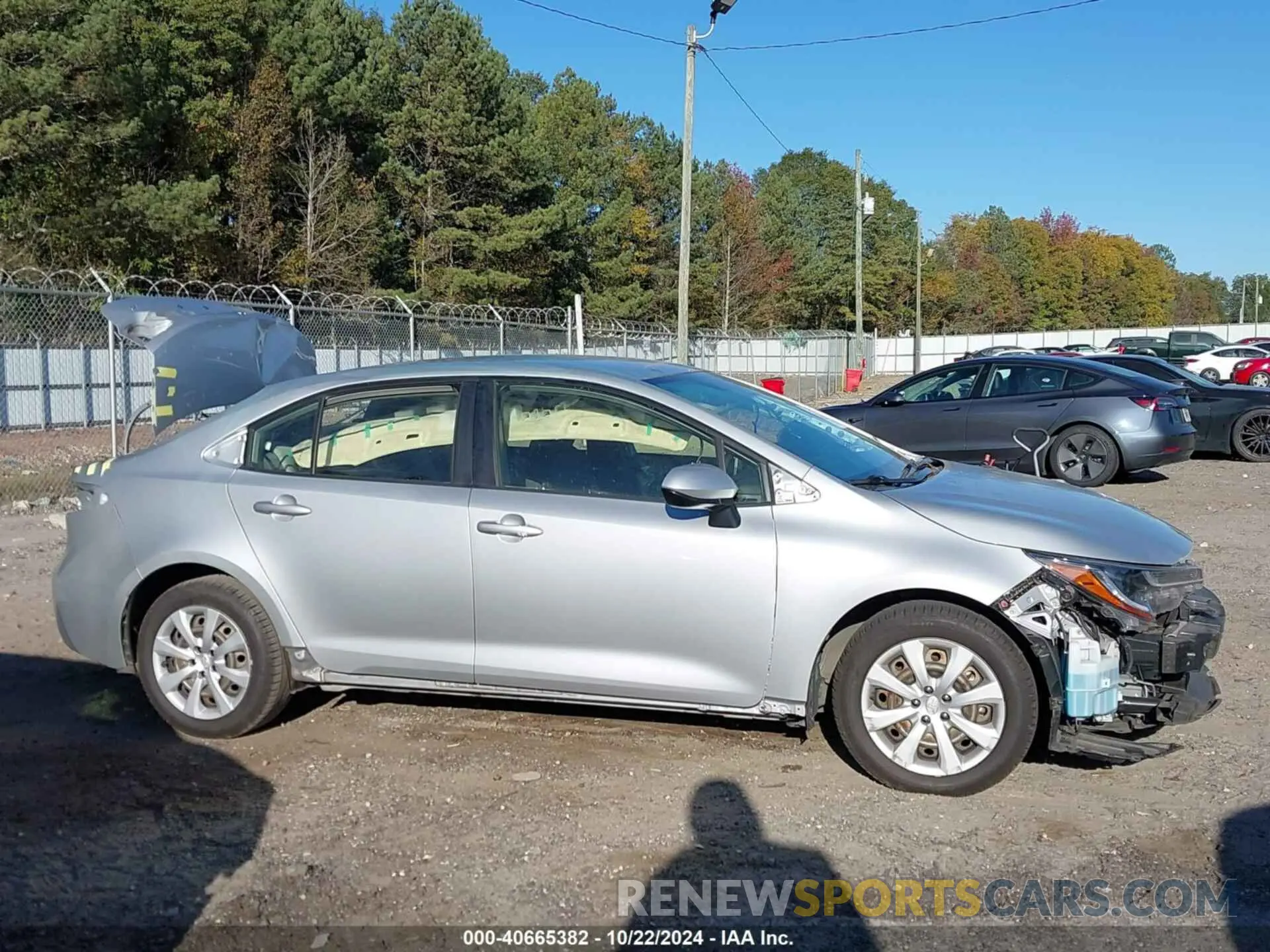 14 fotografías del automóvil dañado JTDEPRAE6LJ098398 TOYOTA COROLLA 2020