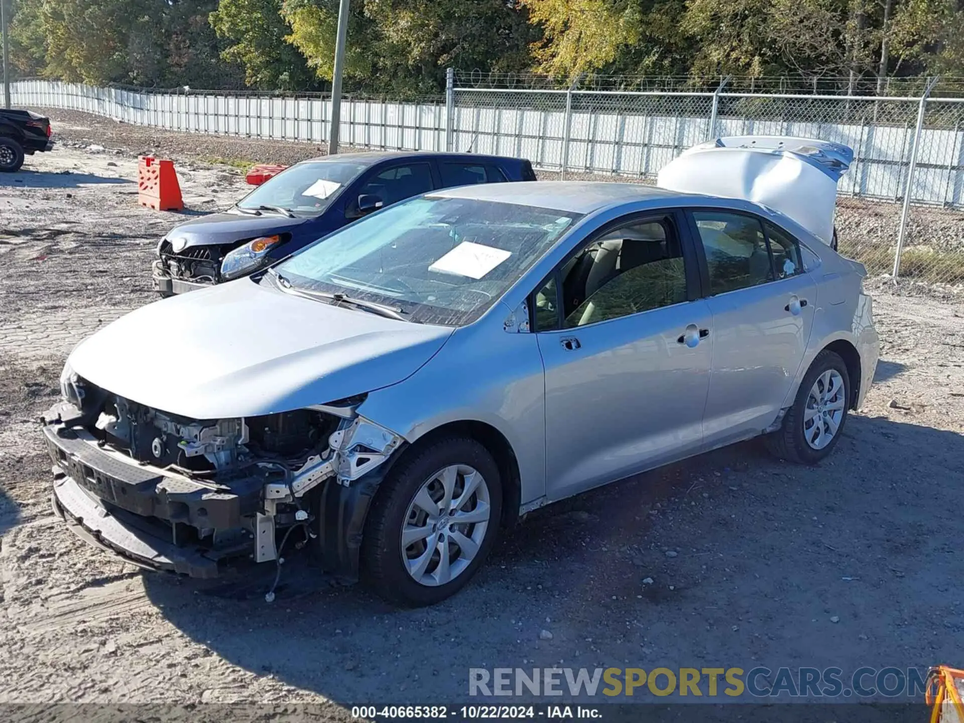 2 fotografías del automóvil dañado JTDEPRAE6LJ098398 TOYOTA COROLLA 2020