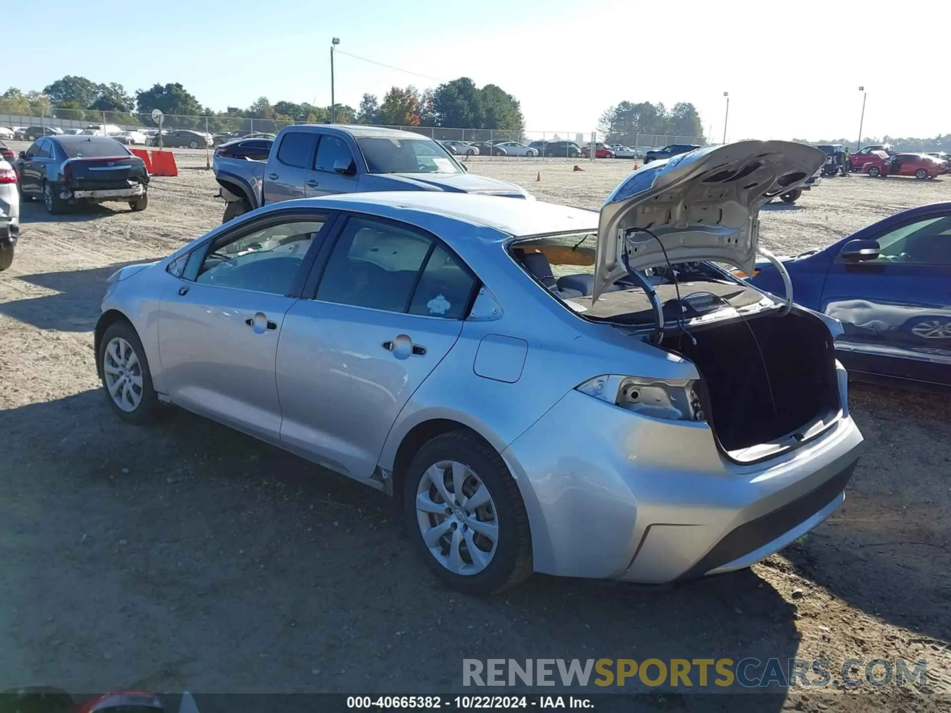 3 fotografías del automóvil dañado JTDEPRAE6LJ098398 TOYOTA COROLLA 2020