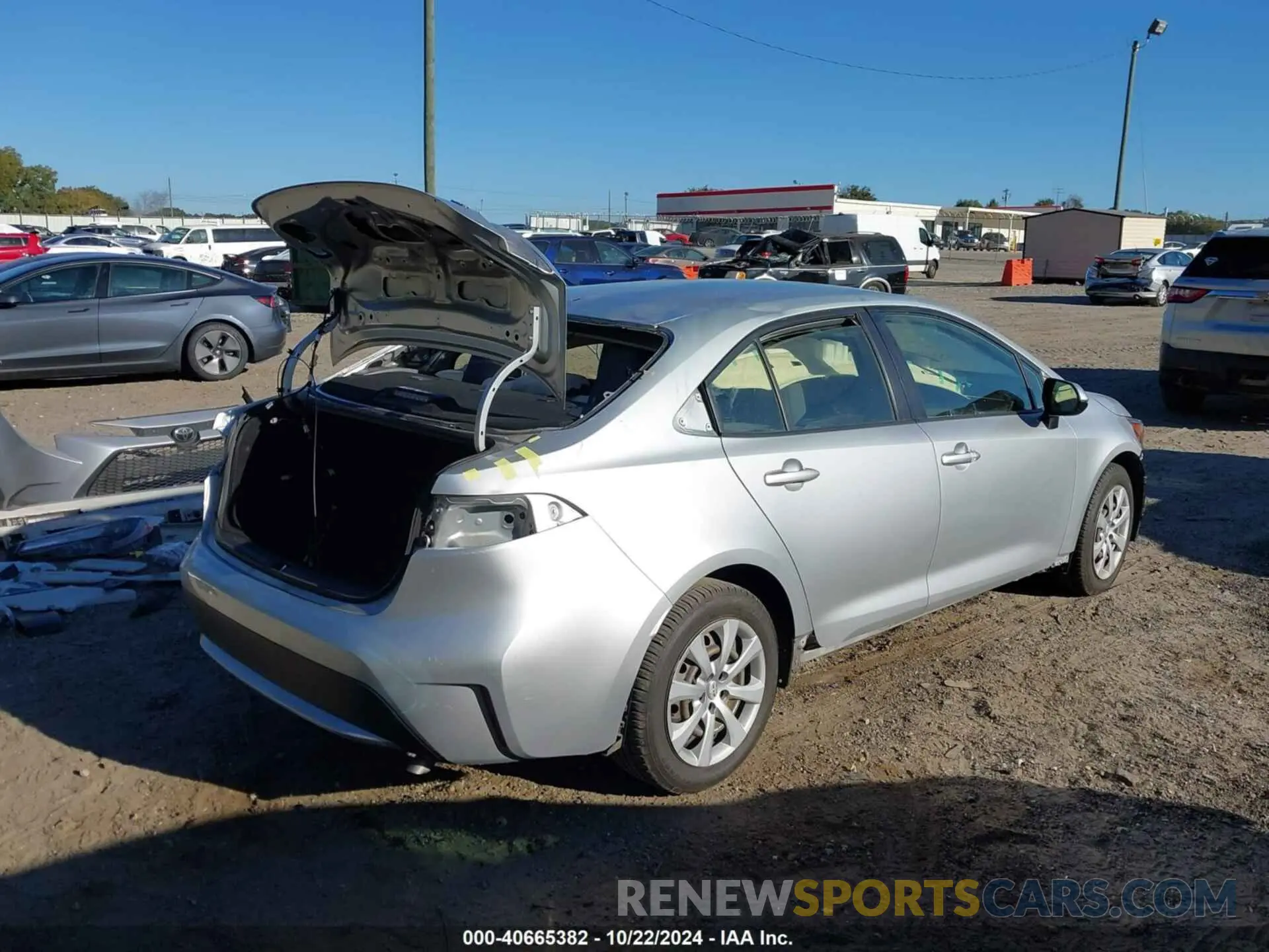 4 fotografías del automóvil dañado JTDEPRAE6LJ098398 TOYOTA COROLLA 2020