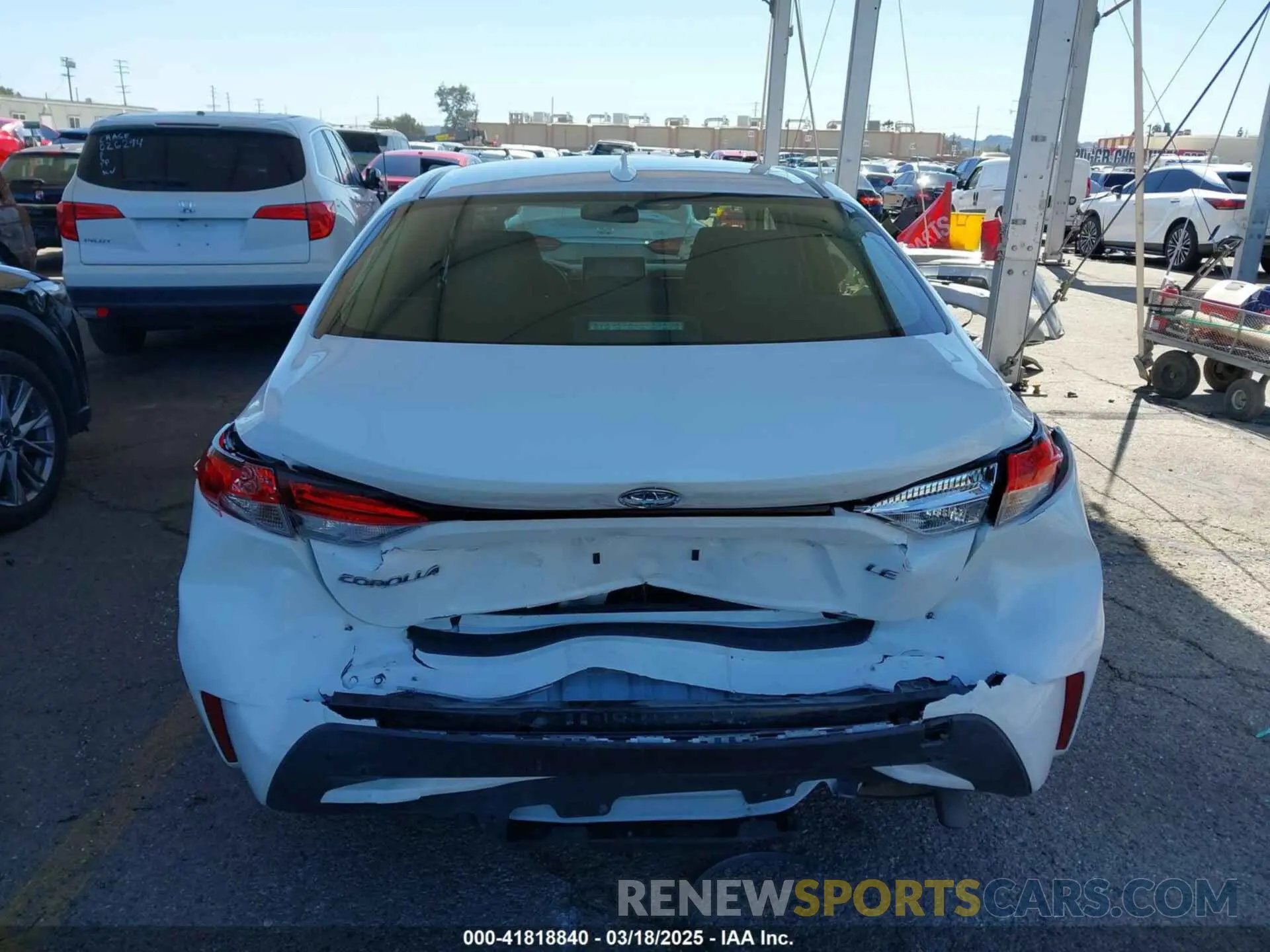 16 fotografías del automóvil dañado JTDEPRAE6LJ099244 TOYOTA COROLLA 2020