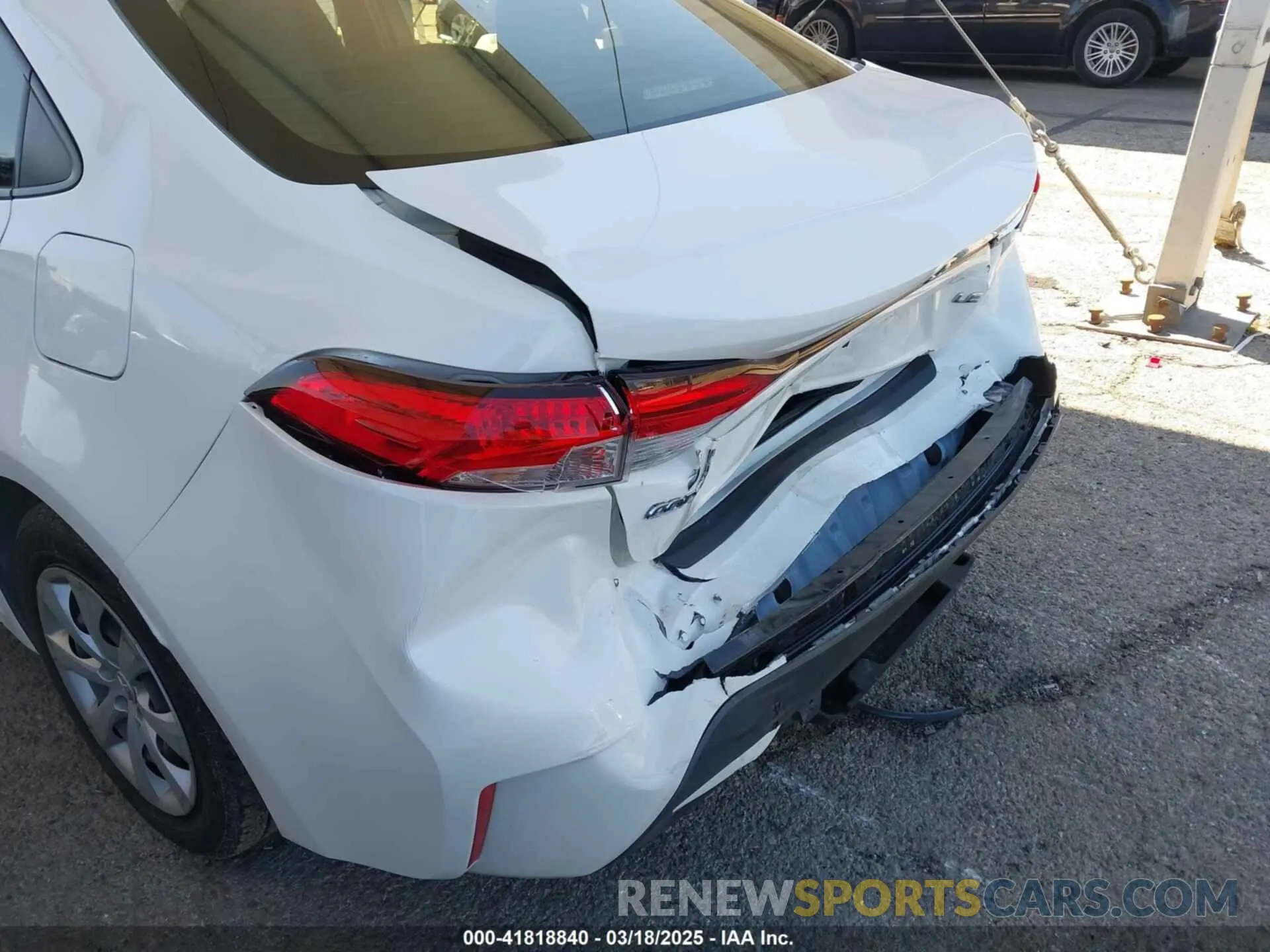 6 fotografías del automóvil dañado JTDEPRAE6LJ099244 TOYOTA COROLLA 2020