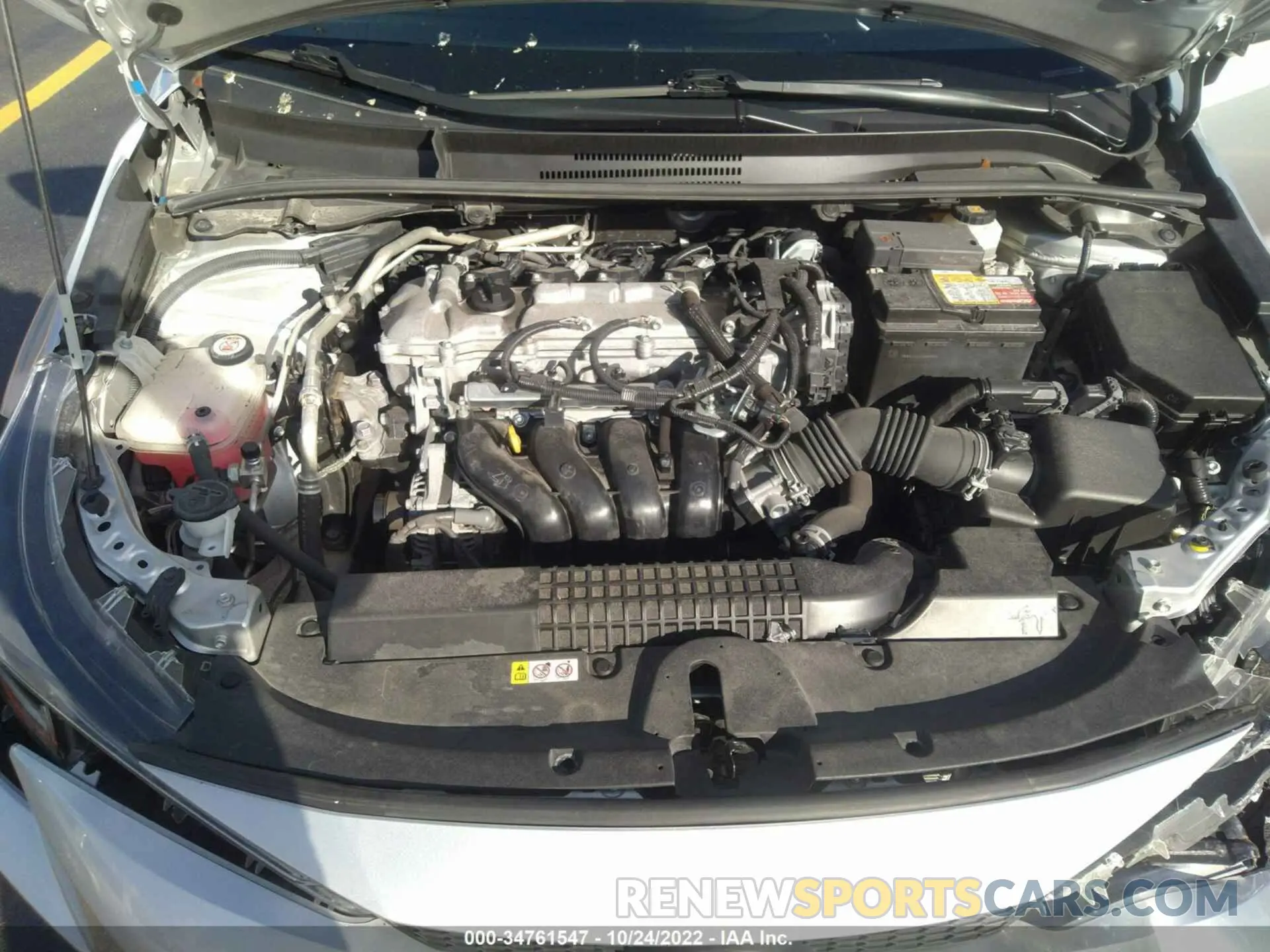 10 fotografías del automóvil dañado JTDEPRAE6LJ099342 TOYOTA COROLLA 2020