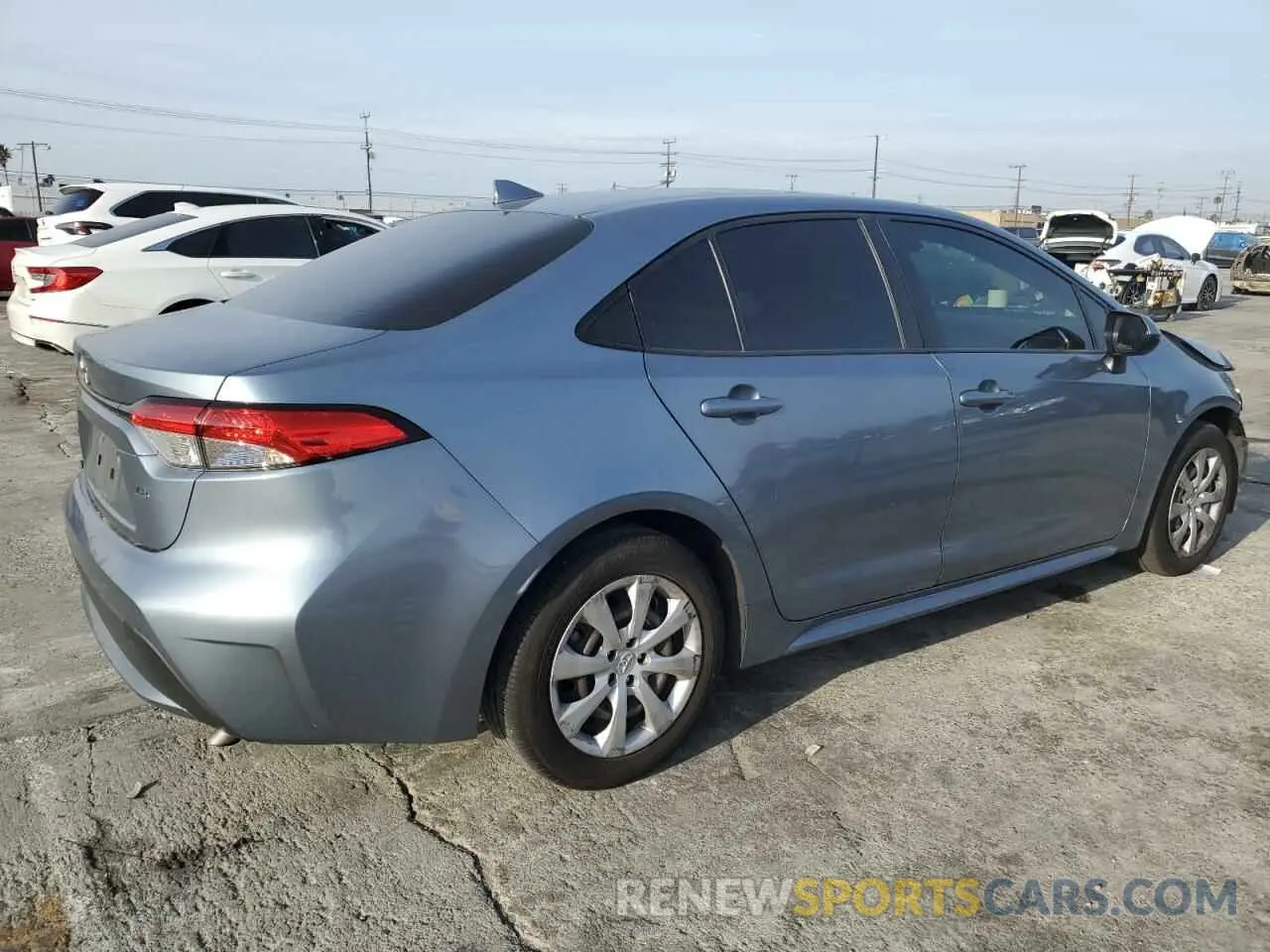 3 fotografías del automóvil dañado JTDEPRAE6LJ100179 TOYOTA COROLLA 2020