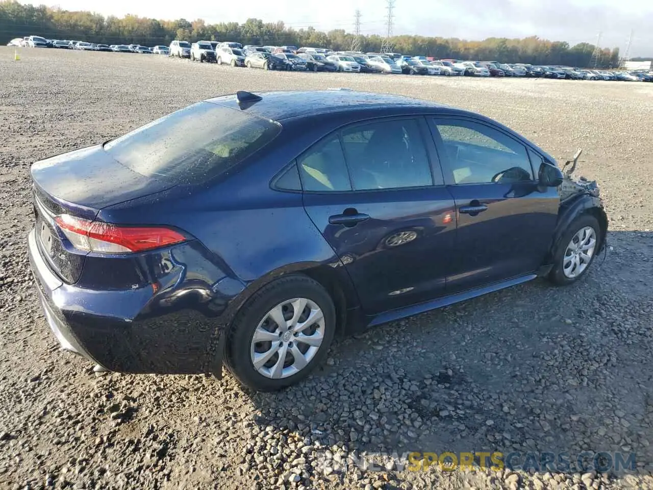 3 fotografías del automóvil dañado JTDEPRAE6LJ113823 TOYOTA COROLLA 2020