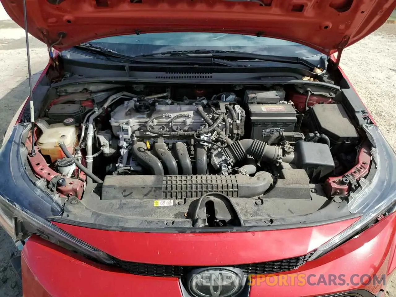 11 fotografías del automóvil dañado JTDEPRAE7LJ004528 TOYOTA COROLLA 2020
