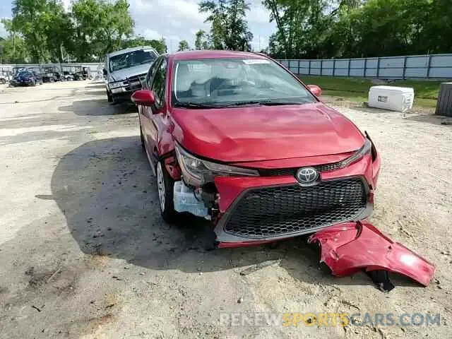 14 fotografías del automóvil dañado JTDEPRAE7LJ004528 TOYOTA COROLLA 2020