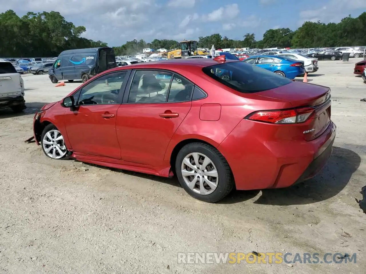 2 fotografías del automóvil dañado JTDEPRAE7LJ004528 TOYOTA COROLLA 2020