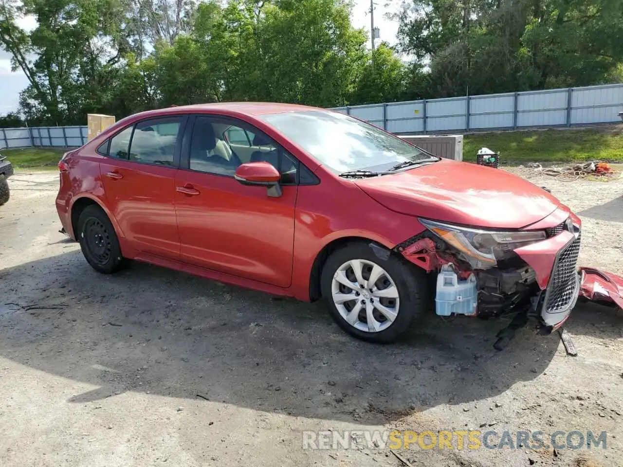 4 fotografías del automóvil dañado JTDEPRAE7LJ004528 TOYOTA COROLLA 2020