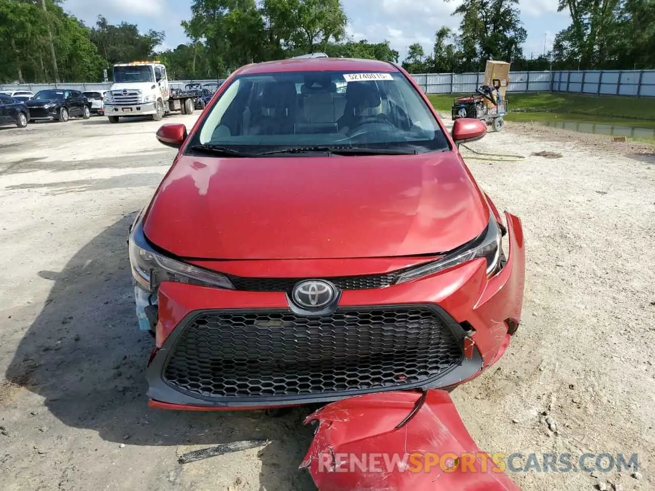 5 fotografías del automóvil dañado JTDEPRAE7LJ004528 TOYOTA COROLLA 2020