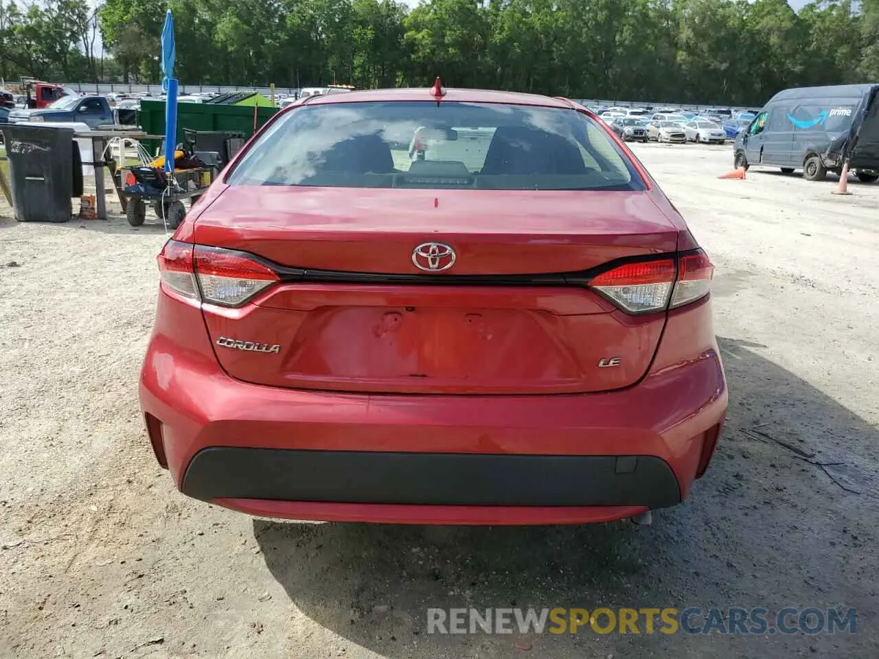 6 fotografías del automóvil dañado JTDEPRAE7LJ004528 TOYOTA COROLLA 2020