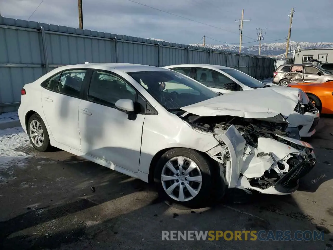 4 fotografías del automóvil dañado JTDEPRAE7LJ006408 TOYOTA COROLLA 2020