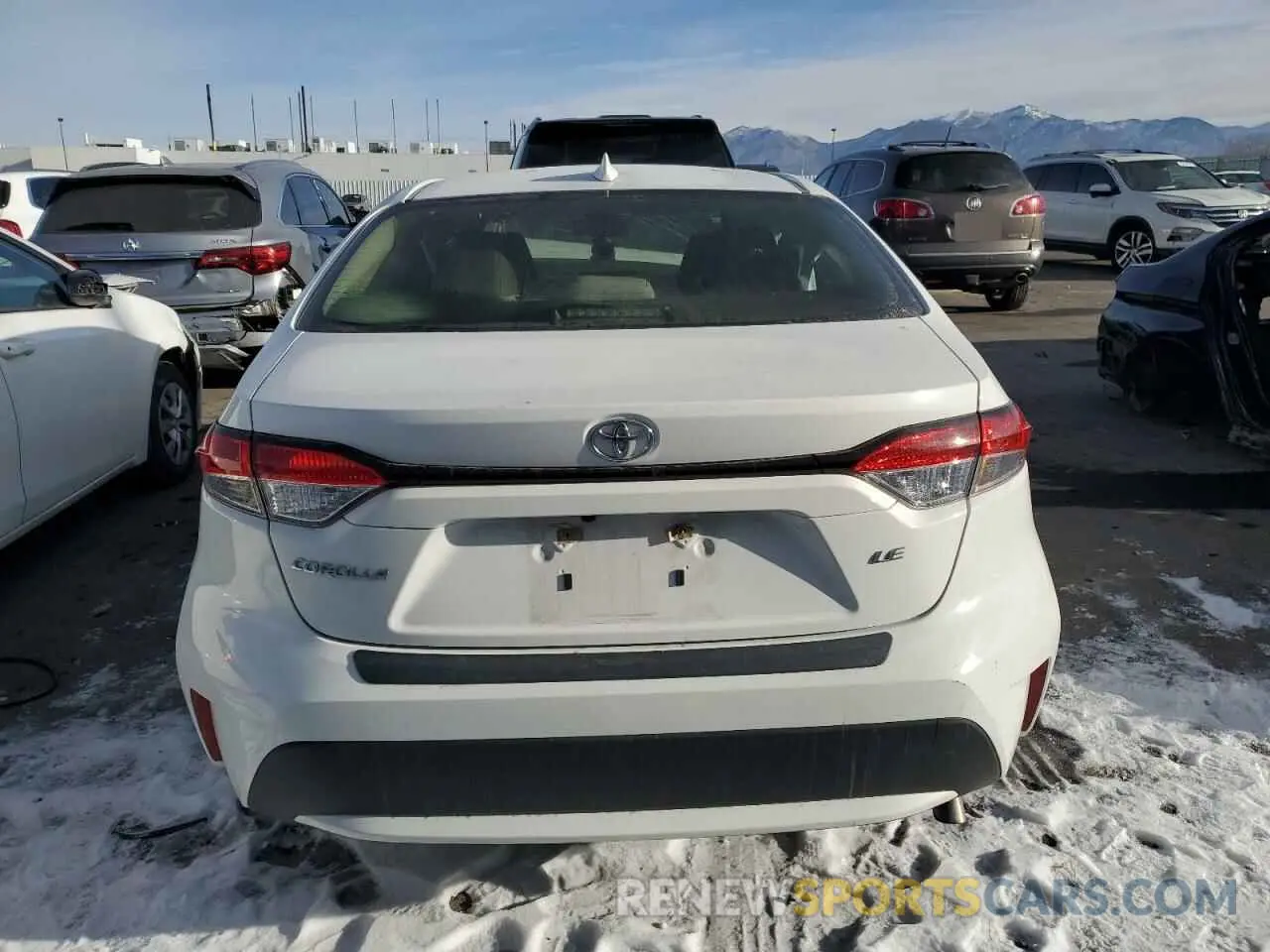 6 fotografías del automóvil dañado JTDEPRAE7LJ006408 TOYOTA COROLLA 2020