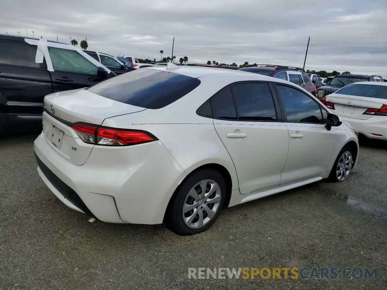 3 fotografías del automóvil dañado JTDEPRAE7LJ008028 TOYOTA COROLLA 2020