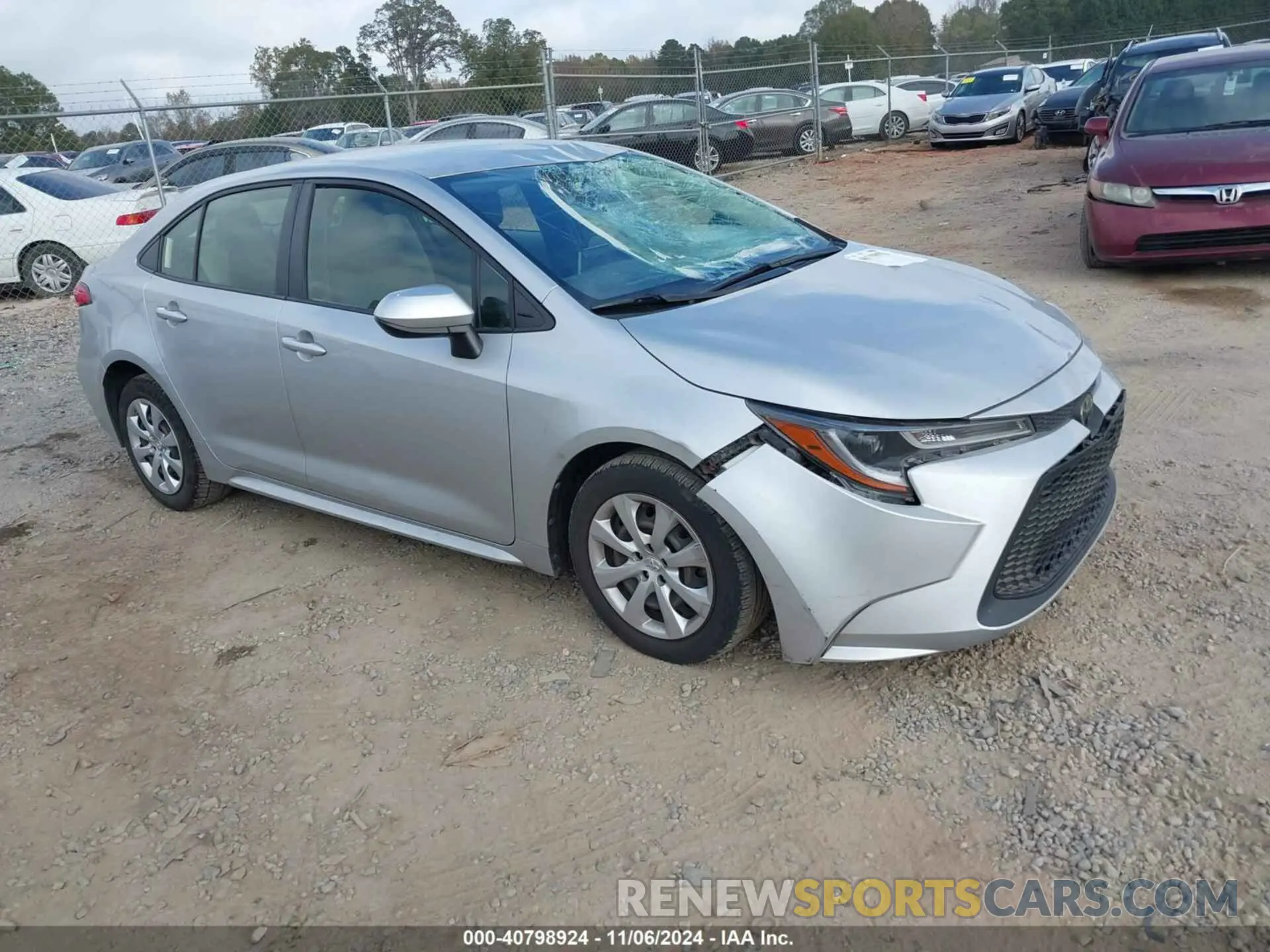 1 fotografías del automóvil dañado JTDEPRAE7LJ010538 TOYOTA COROLLA 2020