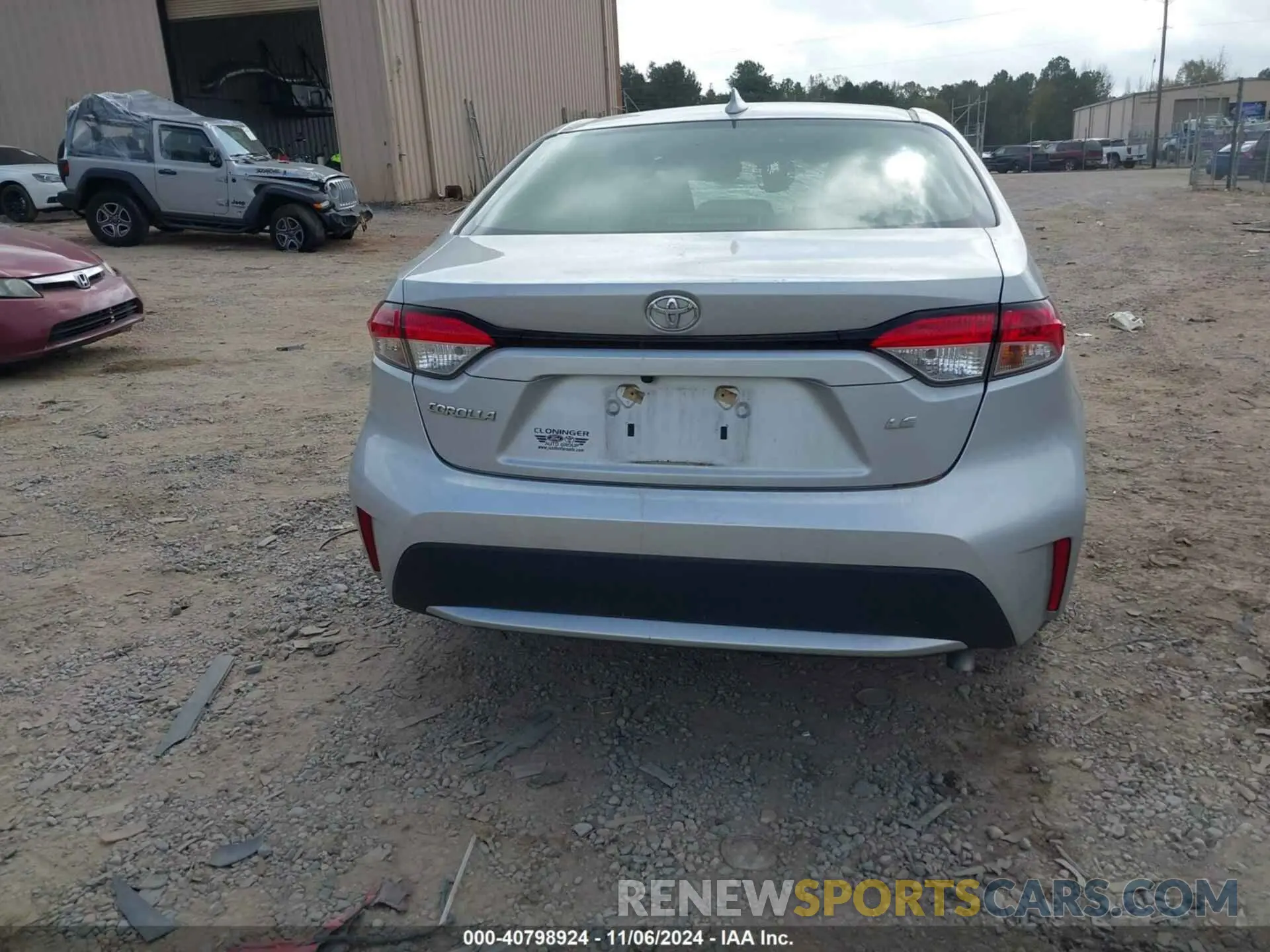 16 fotografías del automóvil dañado JTDEPRAE7LJ010538 TOYOTA COROLLA 2020