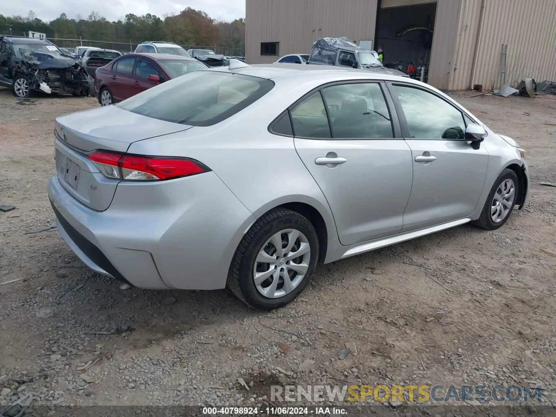 4 fotografías del automóvil dañado JTDEPRAE7LJ010538 TOYOTA COROLLA 2020