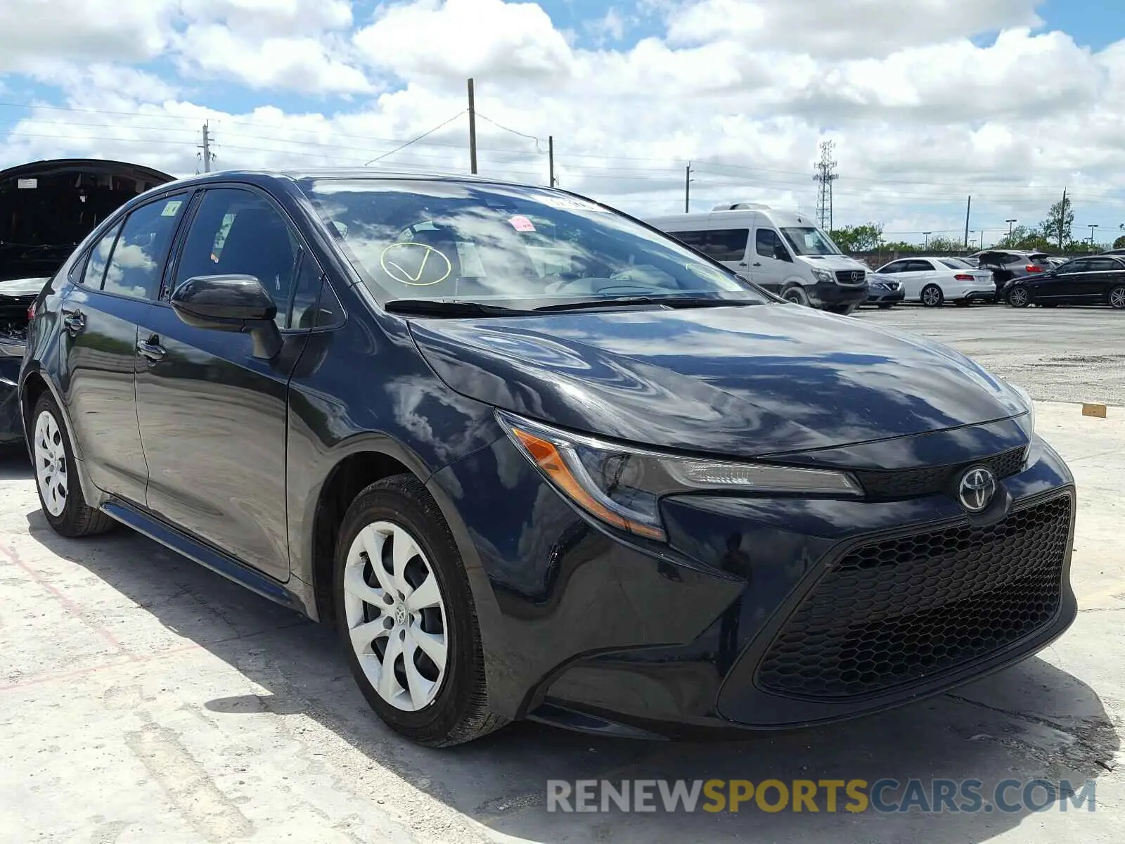1 fotografías del automóvil dañado JTDEPRAE7LJ014668 TOYOTA COROLLA 2020