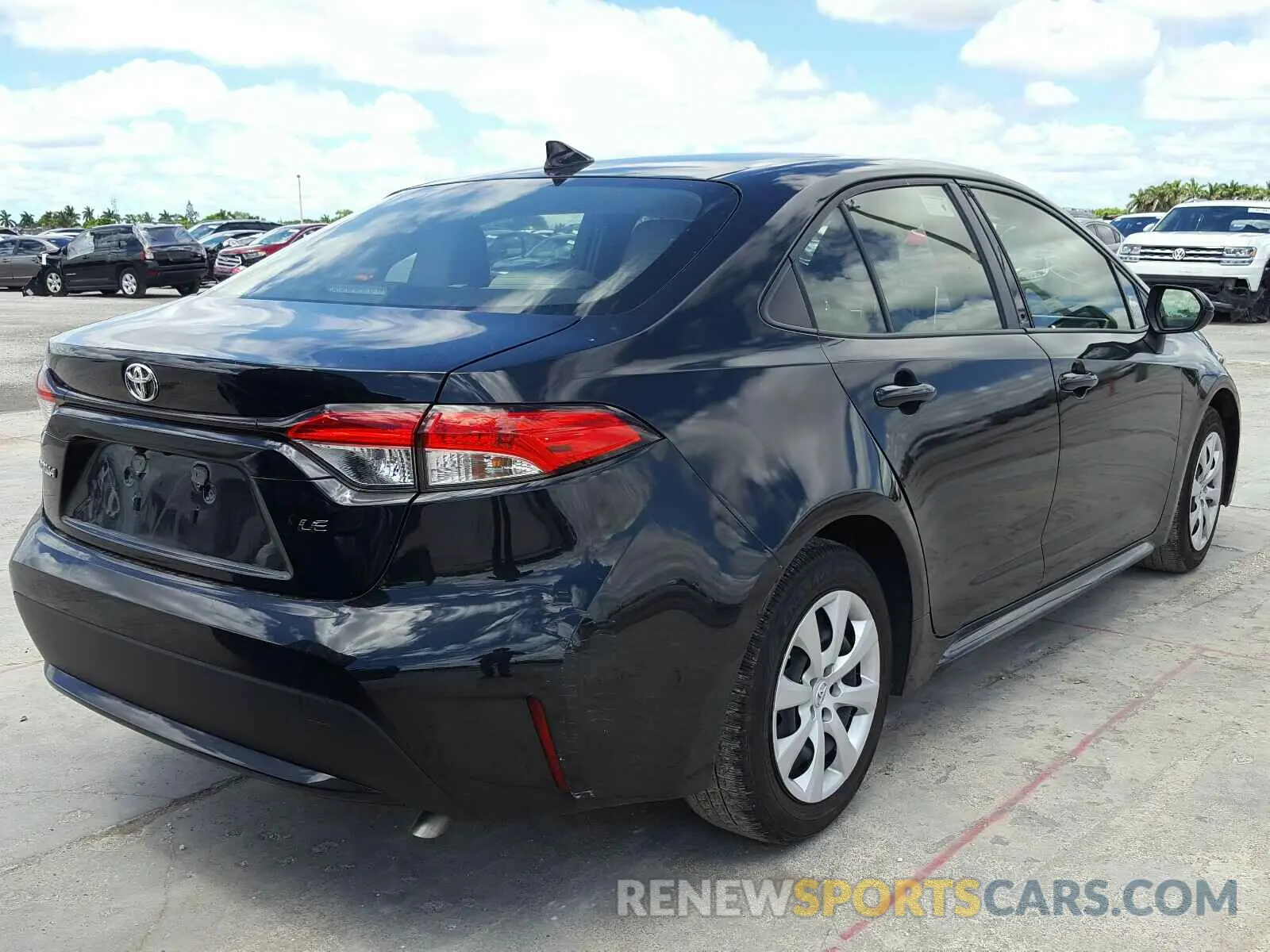 4 fotografías del automóvil dañado JTDEPRAE7LJ014668 TOYOTA COROLLA 2020