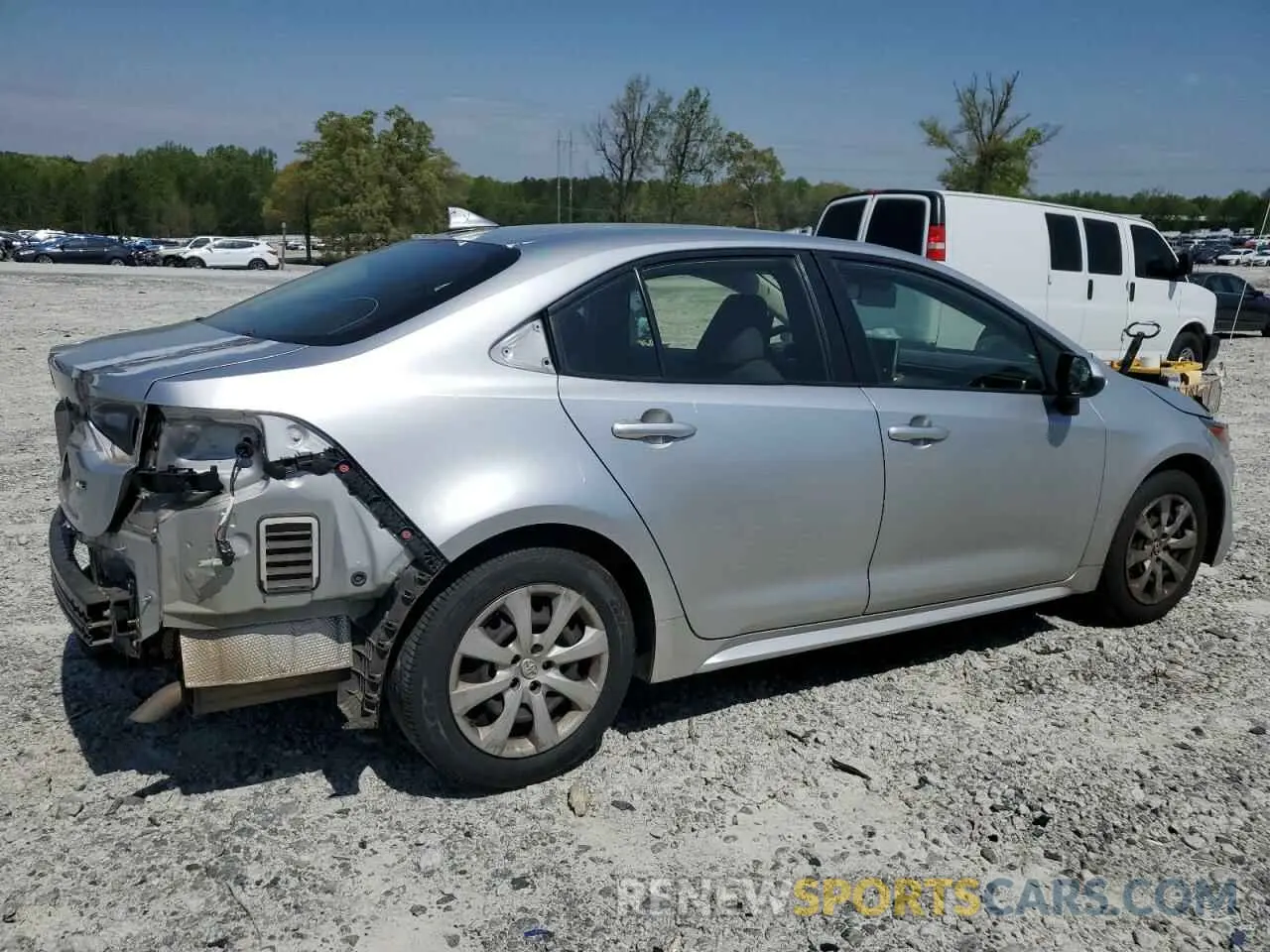 3 fotografías del automóvil dañado JTDEPRAE7LJ017988 TOYOTA COROLLA 2020