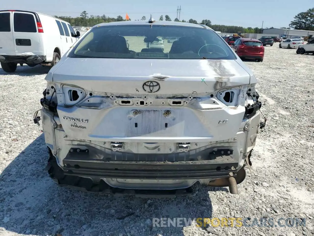 6 fotografías del automóvil dañado JTDEPRAE7LJ017988 TOYOTA COROLLA 2020
