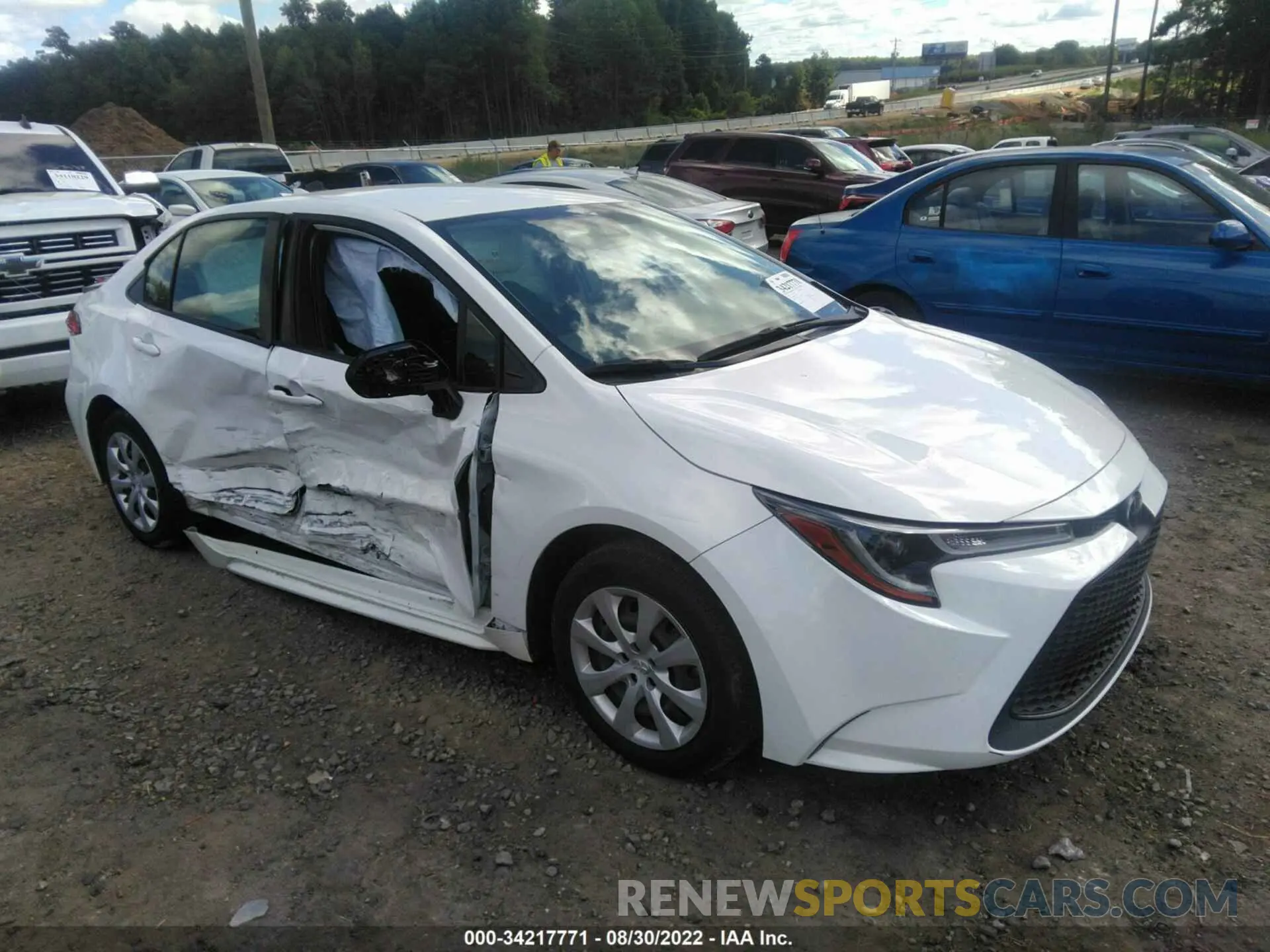 1 fotografías del automóvil dañado JTDEPRAE7LJ020213 TOYOTA COROLLA 2020