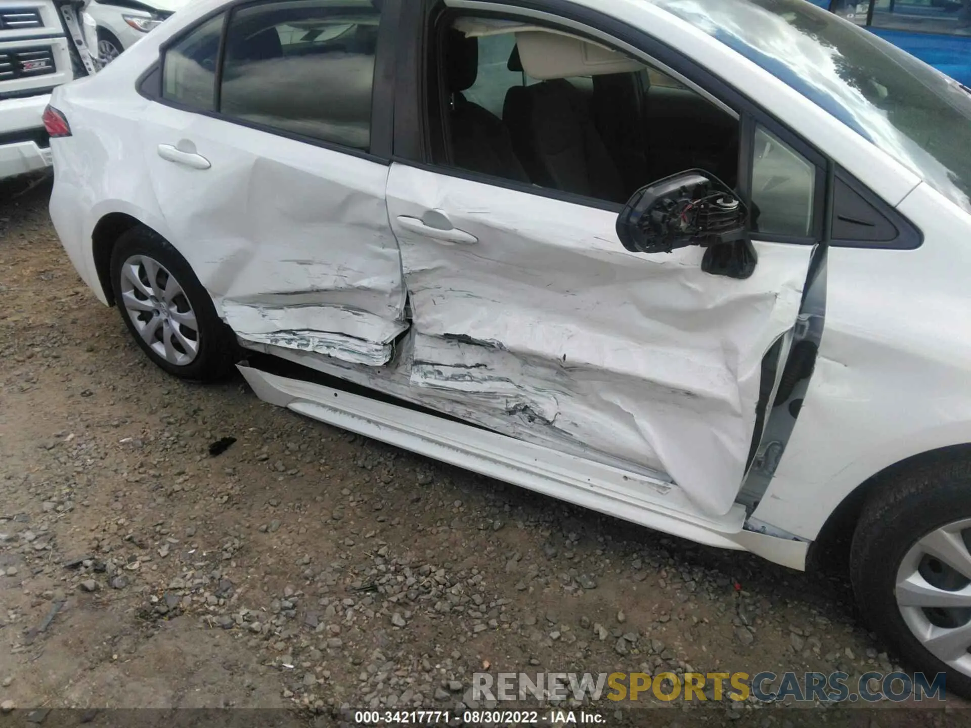 6 fotografías del automóvil dañado JTDEPRAE7LJ020213 TOYOTA COROLLA 2020