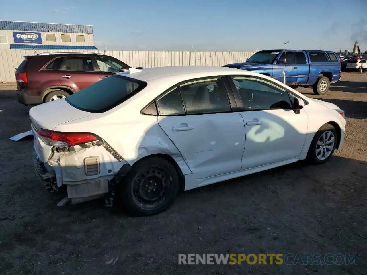 3 fotografías del automóvil dañado JTDEPRAE7LJ022852 TOYOTA COROLLA 2020