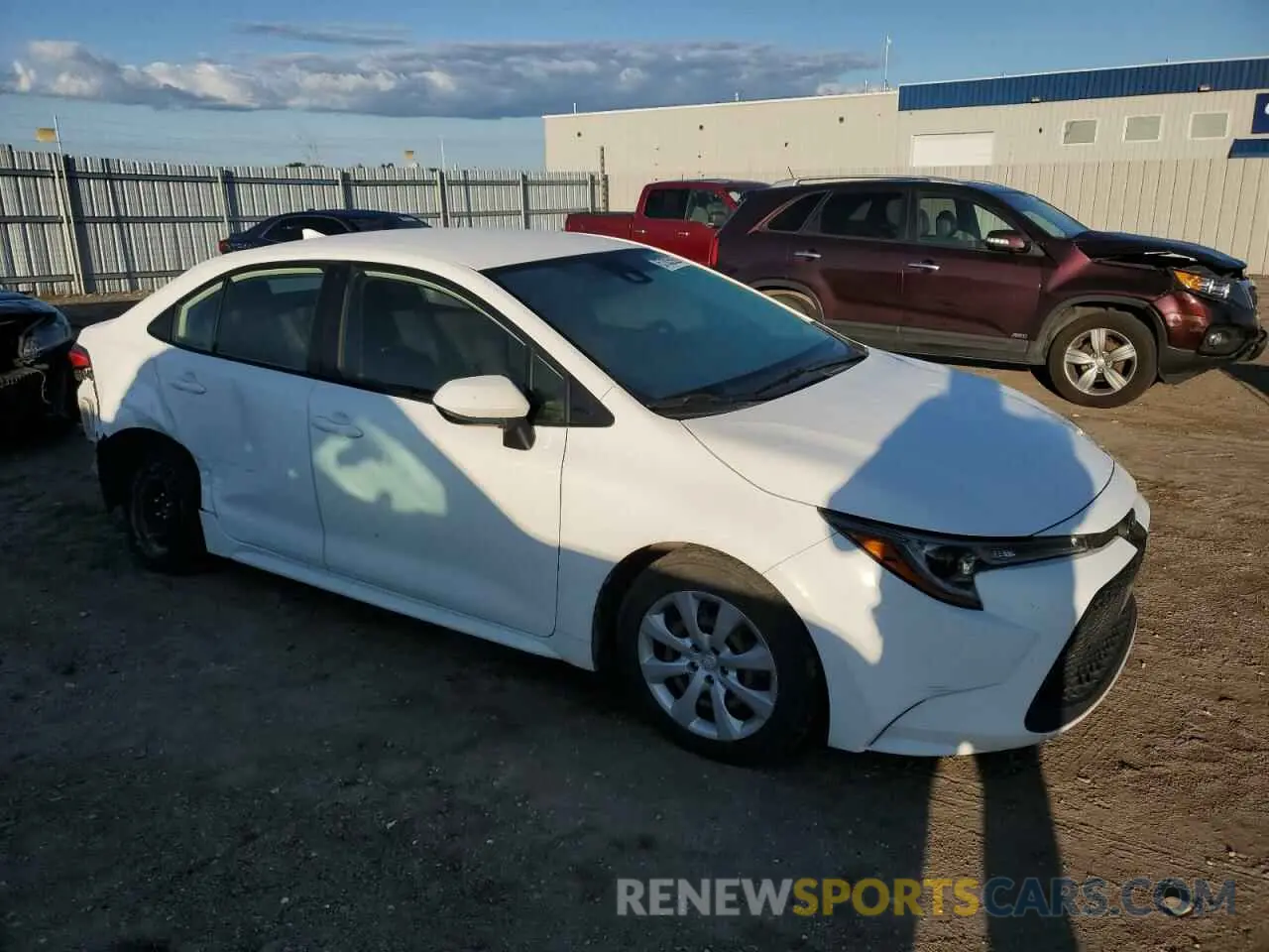 4 fotografías del automóvil dañado JTDEPRAE7LJ022852 TOYOTA COROLLA 2020