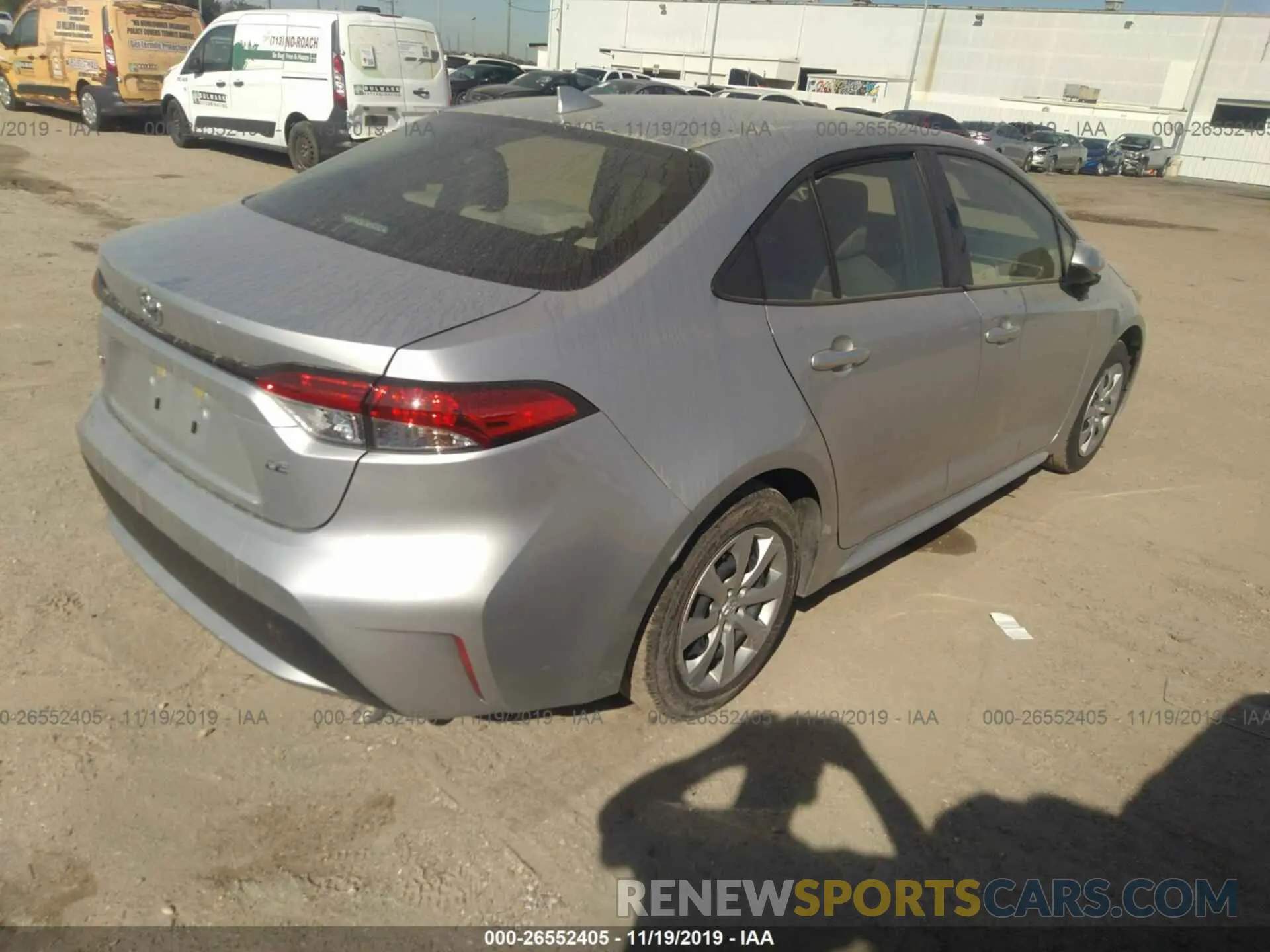 4 fotografías del automóvil dañado JTDEPRAE7LJ026237 TOYOTA COROLLA 2020