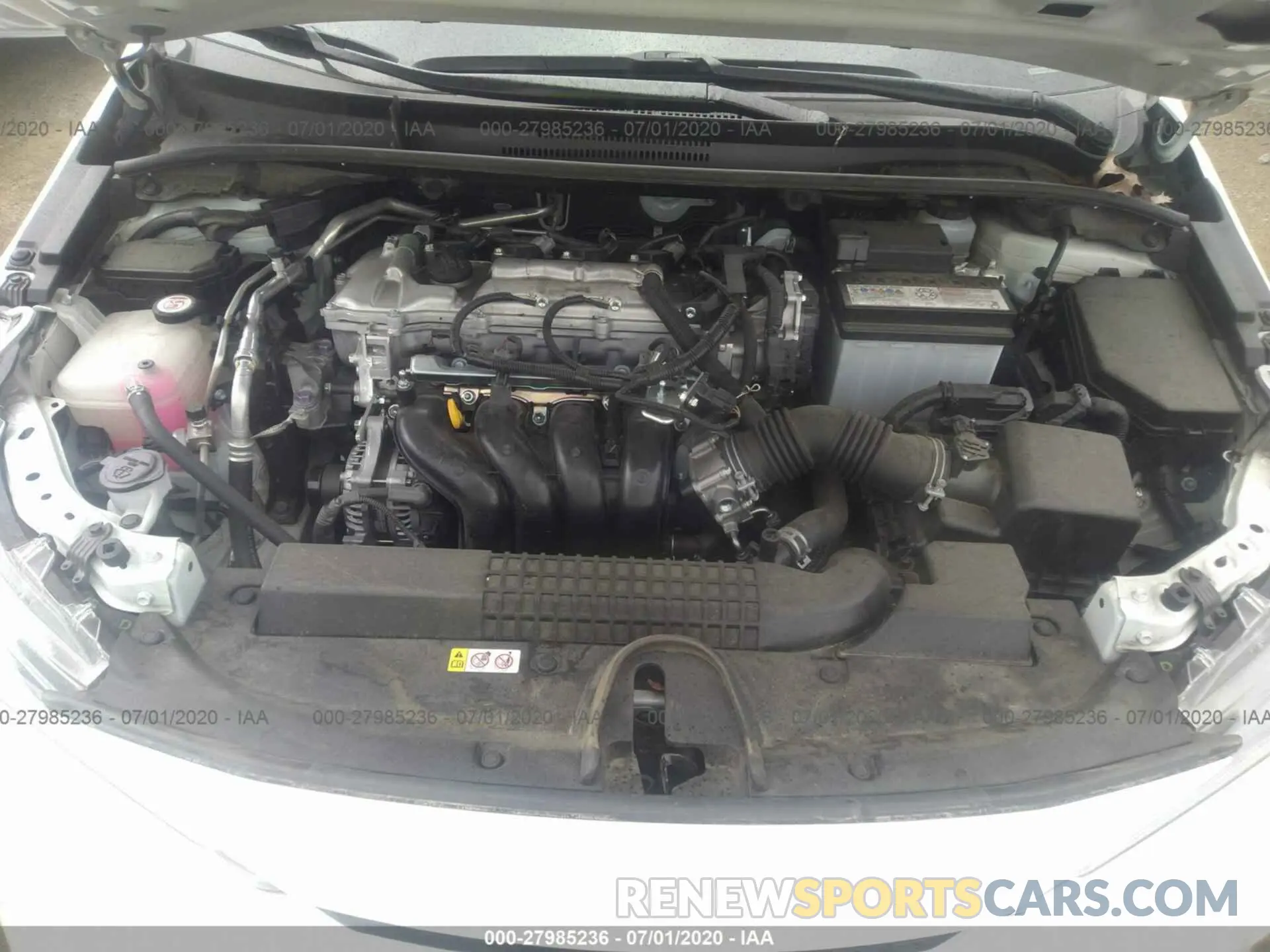 10 fotografías del automóvil dañado JTDEPRAE7LJ029283 TOYOTA COROLLA 2020