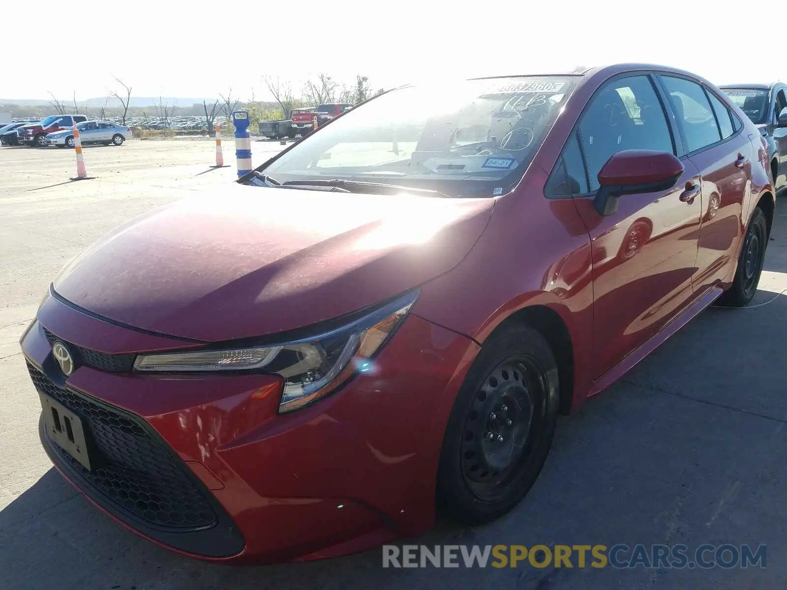 2 fotografías del automóvil dañado JTDEPRAE7LJ031972 TOYOTA COROLLA 2020