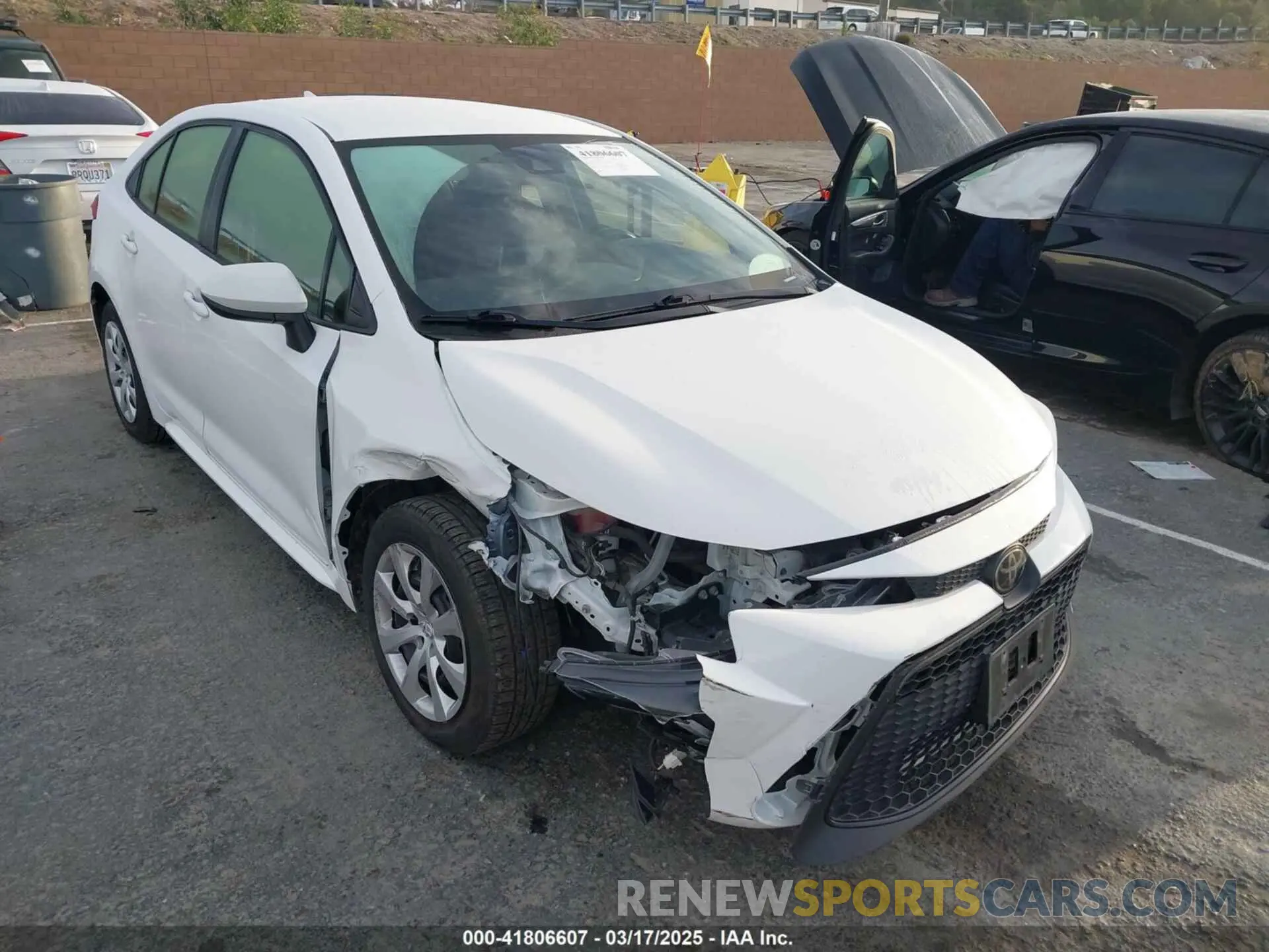 1 fotografías del automóvil dañado JTDEPRAE7LJ032961 TOYOTA COROLLA 2020
